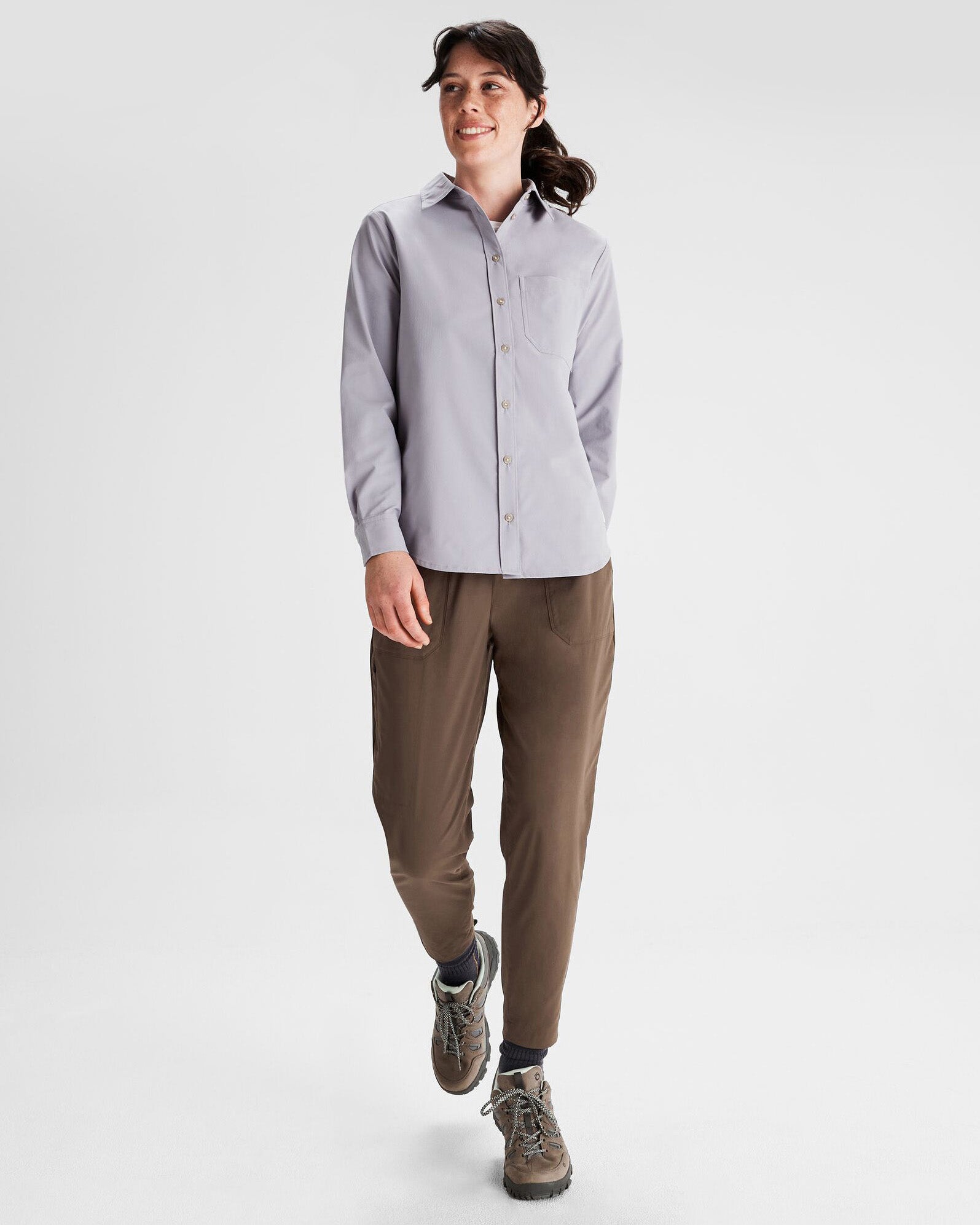 Women's Corsair Long Sleeve Shirt - Light Haze | Comfortable Casual Top for Everyday Wear, Work & Outdoor Activities