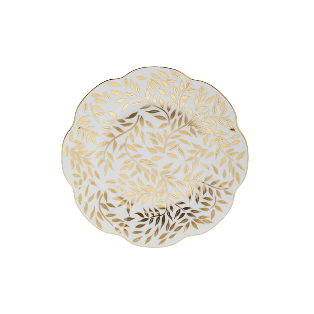 Olivier Gold Bread and Butter Plate Set - Elegant Dinnerware for Breakfast, Brunch, and Fine Dining - Perfect for Restaurants, Weddings, and Home Entertaining