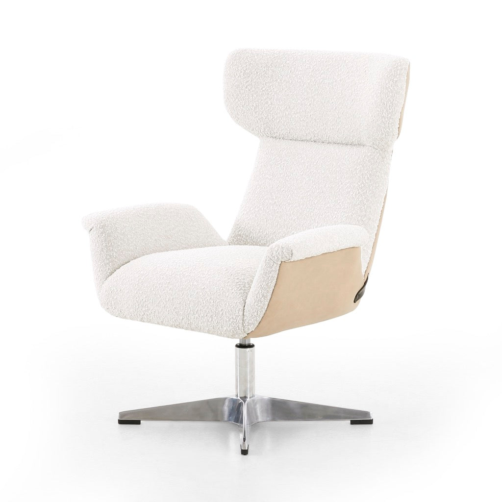 Ergonomic Anson Desk Chair with Knoll Natural Fabric - Comfortable Office Chair for Home & Workspace - Perfect for Long Hours of Sitting & Productivity
