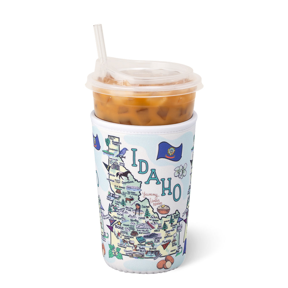 Idaho Medium Iced Cup Coolie - Insulated Beverage Sleeve for Coffee, Tea & Cold Drinks | Perfect for Home, Office & Outdoor Use
