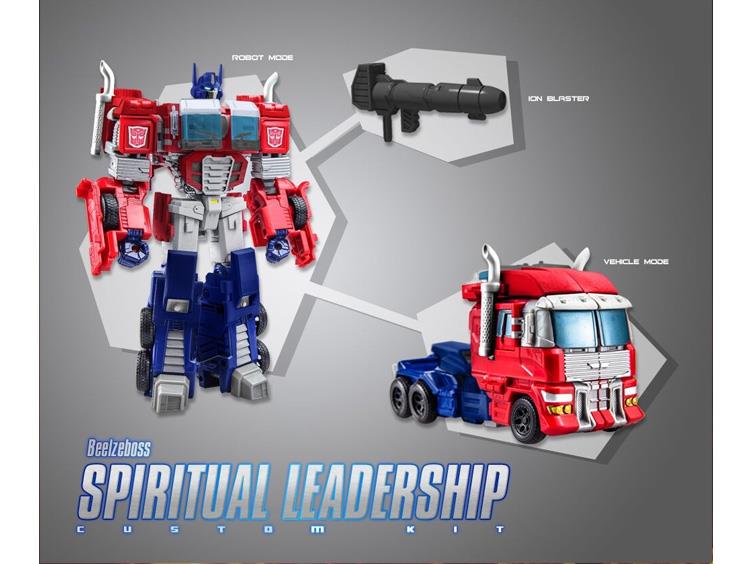 Beelzeboss BLZ 08 Spiritual Leadership Custom Kit for CW Red Optimus Prime - Transformers Upgrade Parts for Collectors & Display - Perfect for Toy Photography & Action Figure Customization