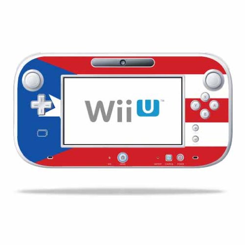 MightySkins Nintendo Wii U Gamepad Controller Skin Wrap Sticker - Puerto Rican Flag Design | Protective Cover for Gaming Accessories | Perfect for Gamers, Collectors, and Customization Enthusiasts
