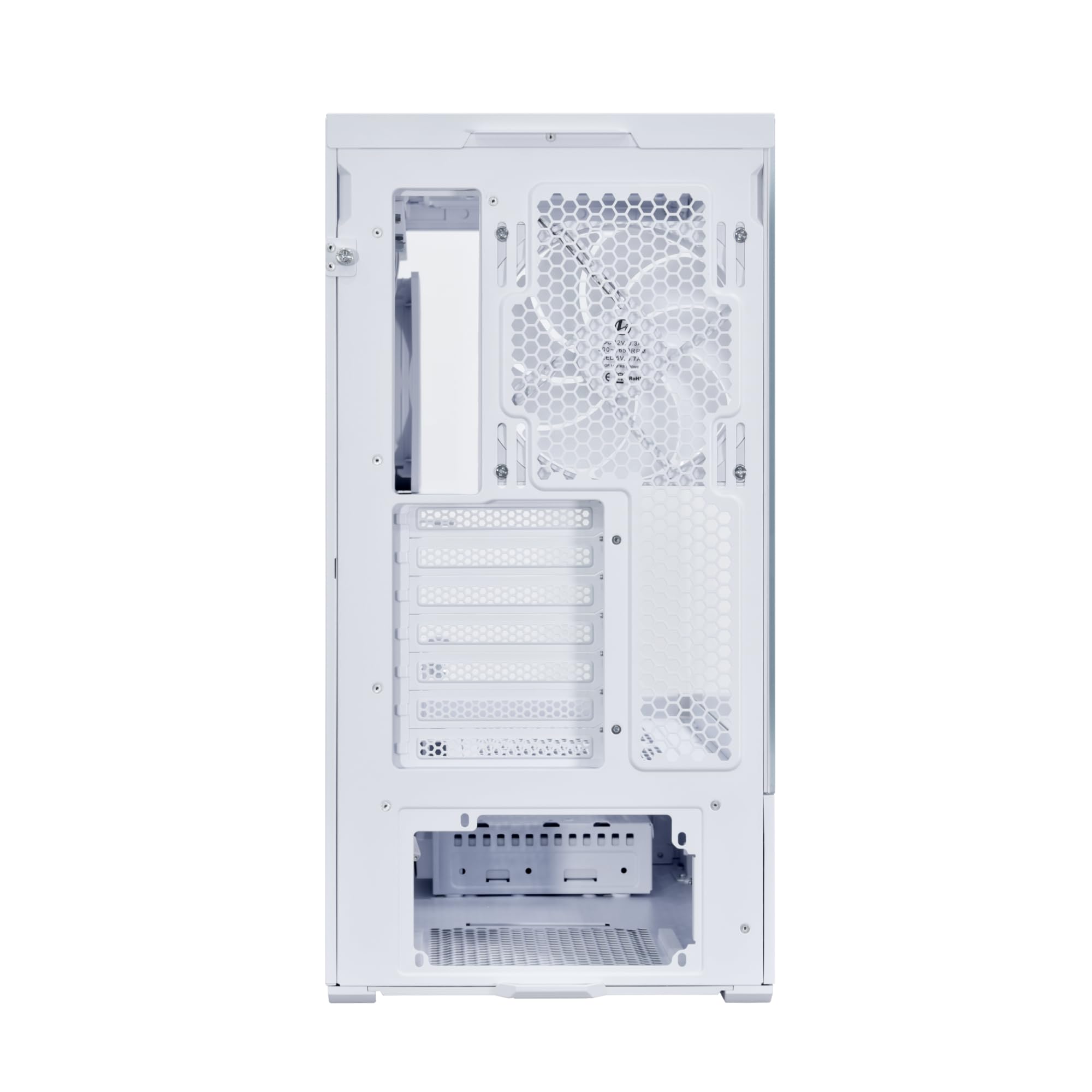 LIAN LI Mid-Tower ATX PC Case with 3 x 140mm ARGB Fans, Tempered Glass Front & Side Panels - Liquid Cooling Ready Gaming Computer Chassis (LL01 RGB - ATX - White) | Perfect for High-Performance Gaming PCs & Custom Water Cooling Builds
