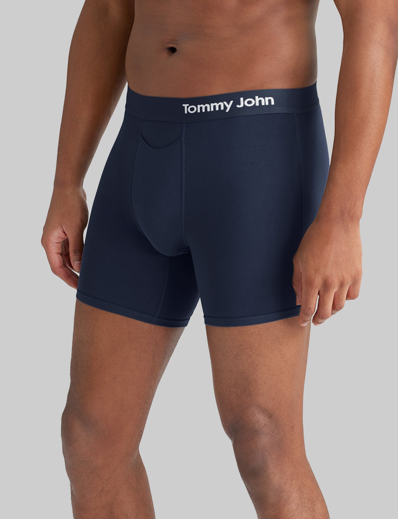 Cool Cotton Mid-Length Boxer Briefs for Men - 6 Pack | Soft, Breathable & Comfortable Underwear for Everyday Wear, Workout & Lounge