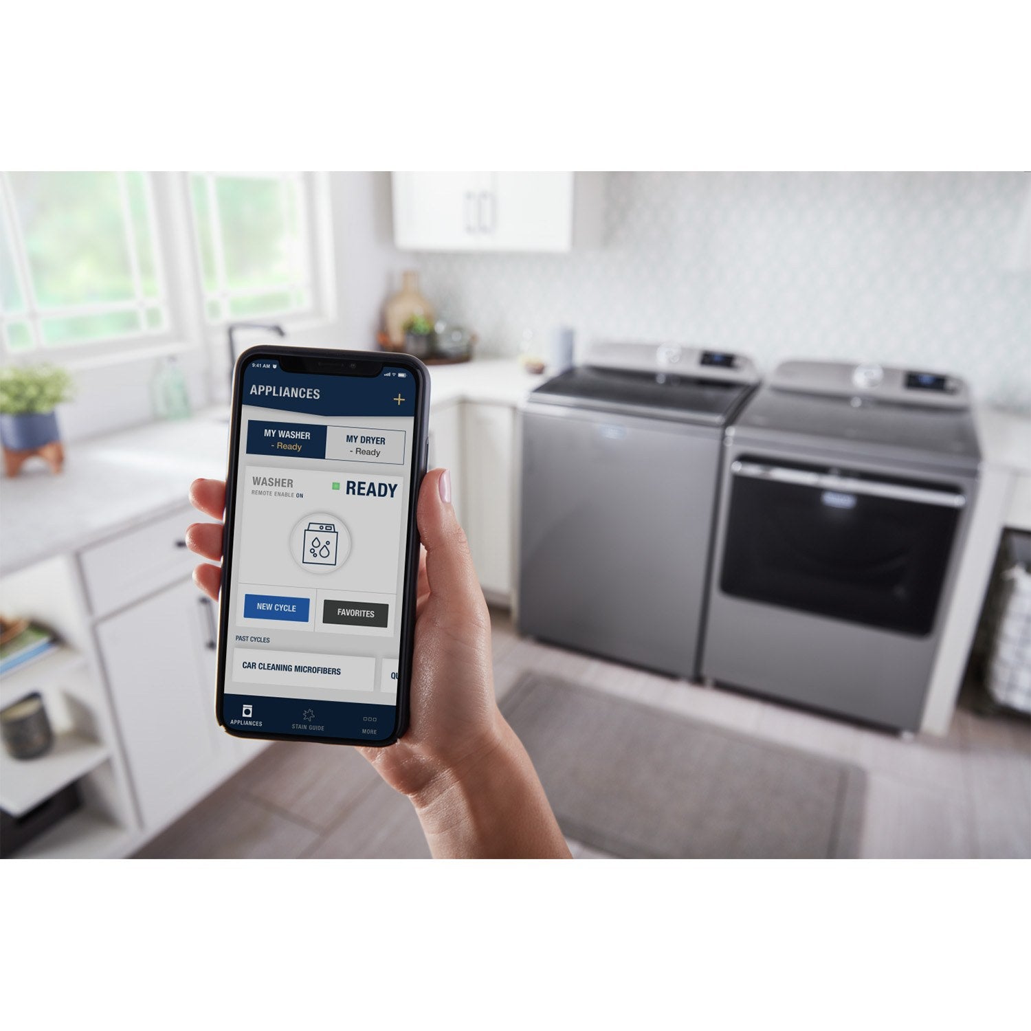 Maytag Metallic Slate Smart Top Load Washer 5.4 cu. ft. & Smart Gas Dryer 7.4 cu. ft. (MVW6230HC/MGD6230HC) - Laundry Set for Large Families, Energy Efficient Appliances for Home Use