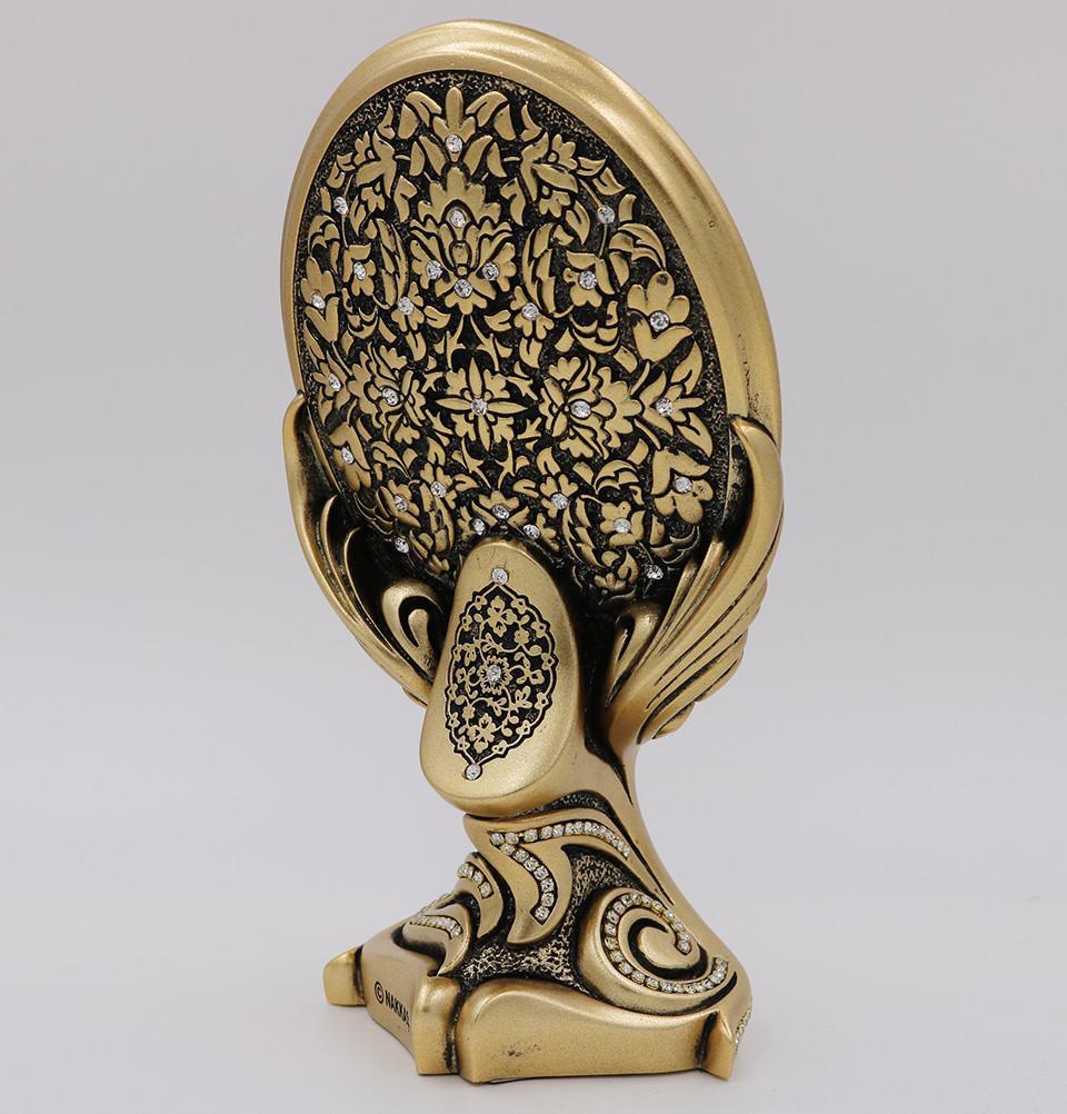 Islamic Table Decor Oval Allah 9336 - Elegant Muslim Home Decoration for Ramadan & Eid - Perfect for Dining Table, Living Room & Gift Giving