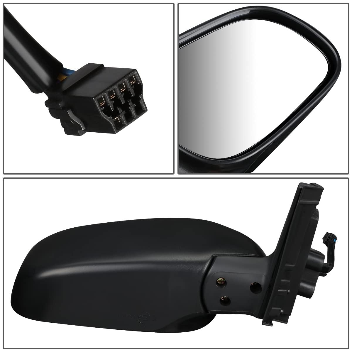 DNA Motoring OEM-MR-SZ1321117 Right Side Power Heated Folding Mirror Replacement for 2003-2005 Suzuki Grand Vitara & 2002-2006 XL-7 - Perfect for Winter Driving & Enhanced Safety