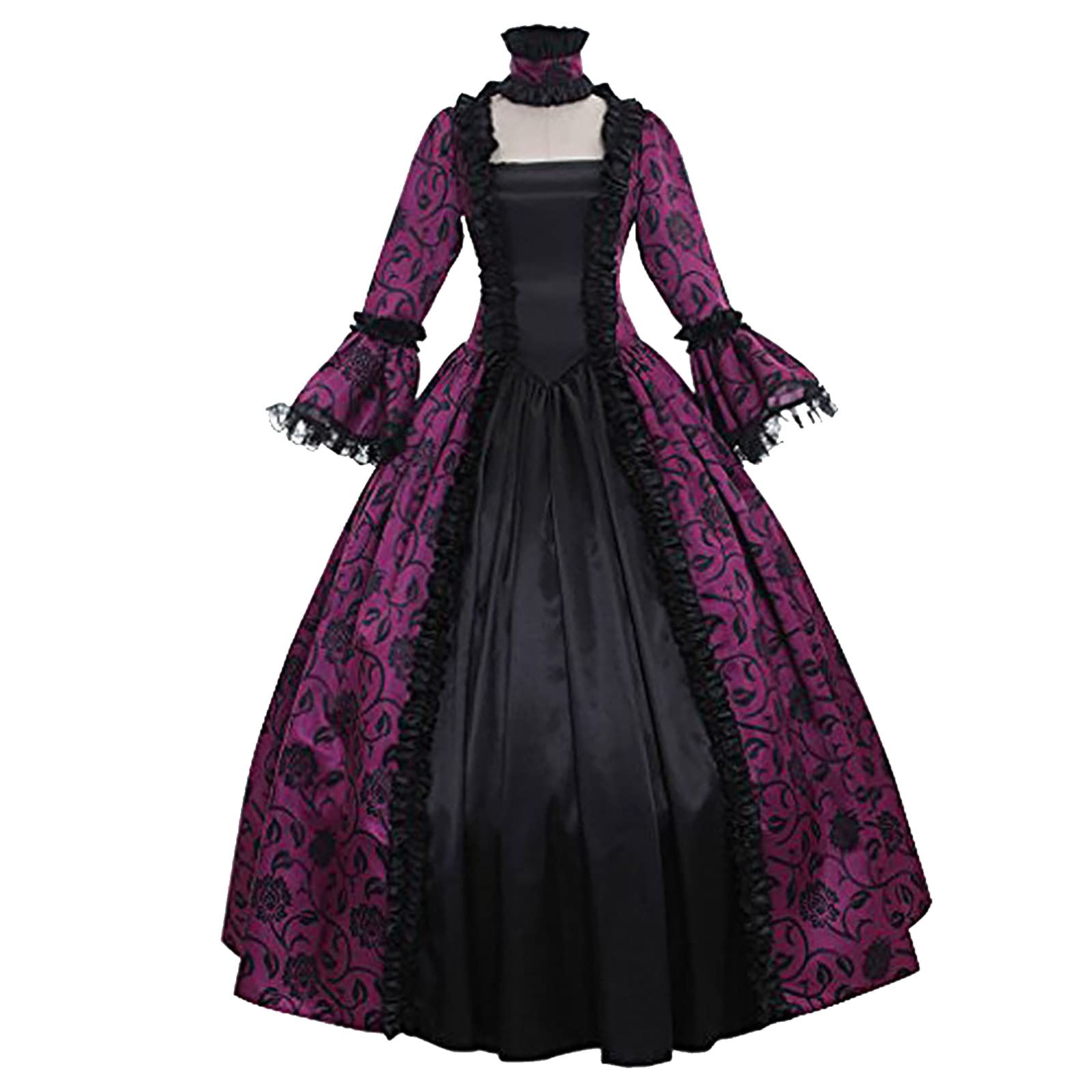 Elegant 18th Century Victorian Queen Costume | Medieval Regency Ball Gown for Women | Rococo Lace Masquerade Dress | Perfect for Renaissance Fairs, Gothic Parties & Historical Reenactments