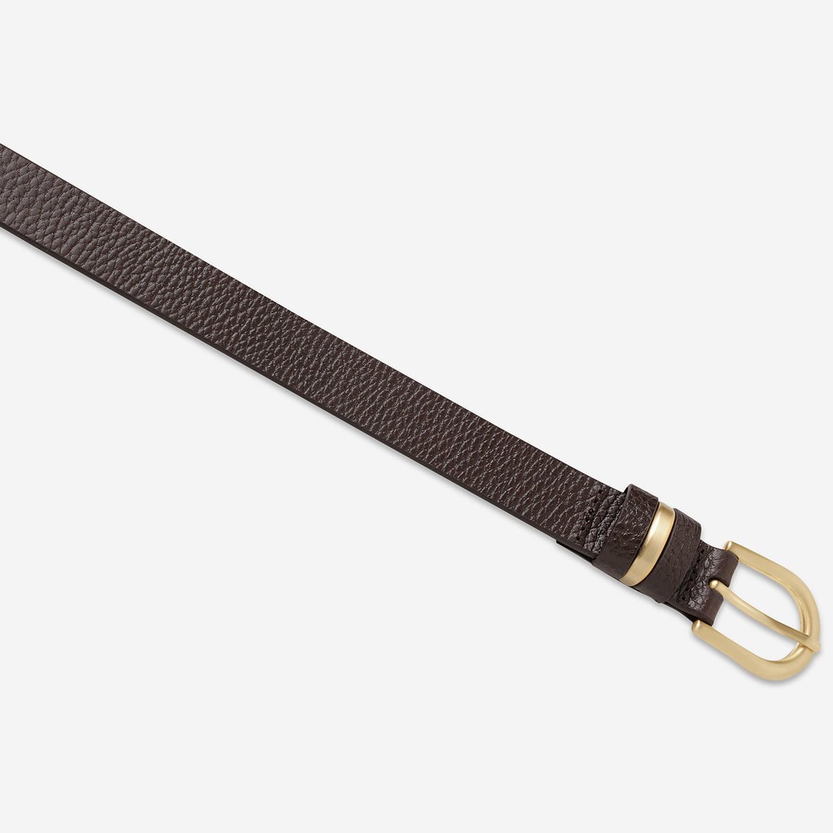 Over and Over Belt - Adjustable Waist Belt in Chocolate Brown & Gold for Women | Perfect for Jeans, Dresses, and Casual Outfits