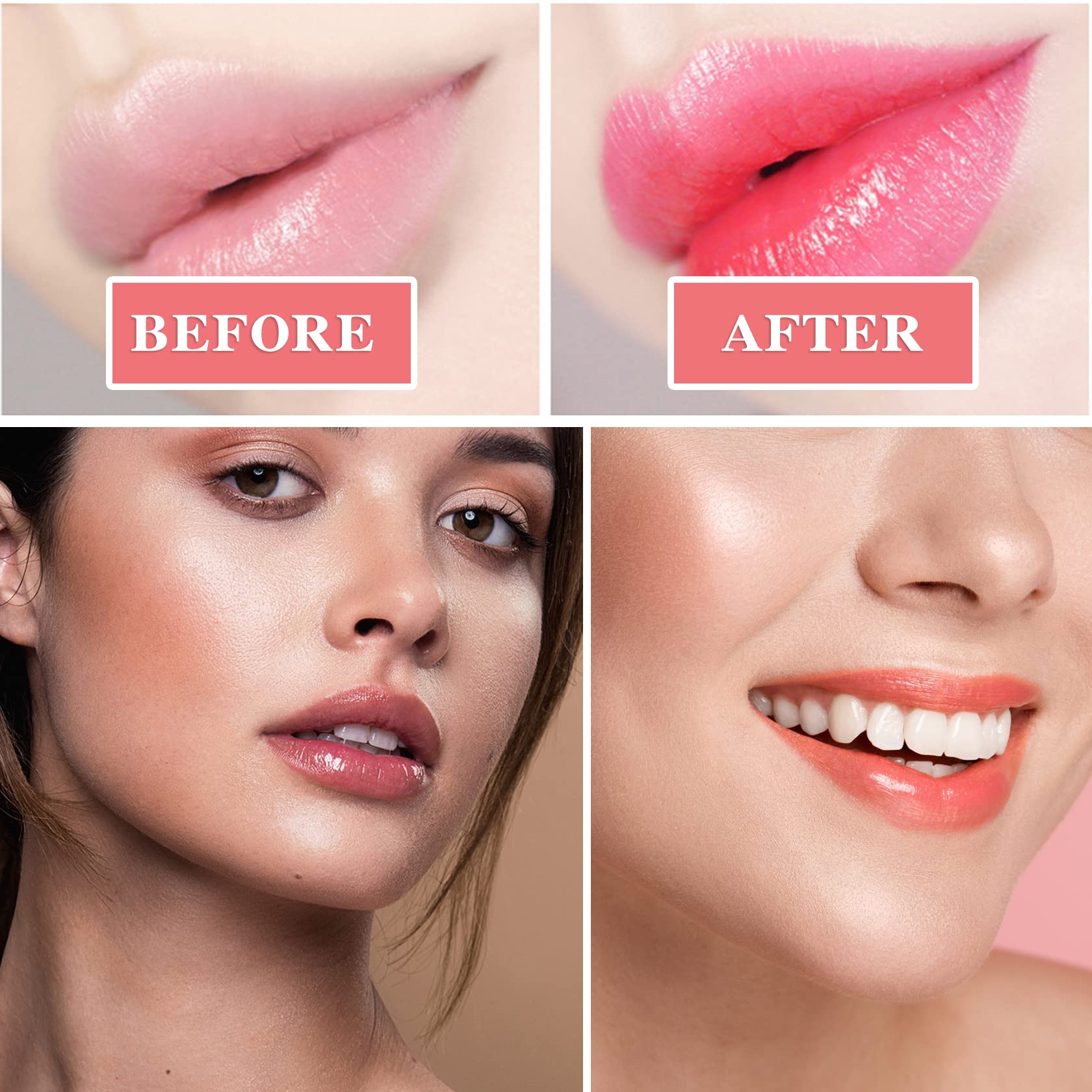 Honey Lip Balm for Dry Lips - Hydrating & Moisturizing Lip Care with Applicator - Perfect for Night Use & Cracked Lips