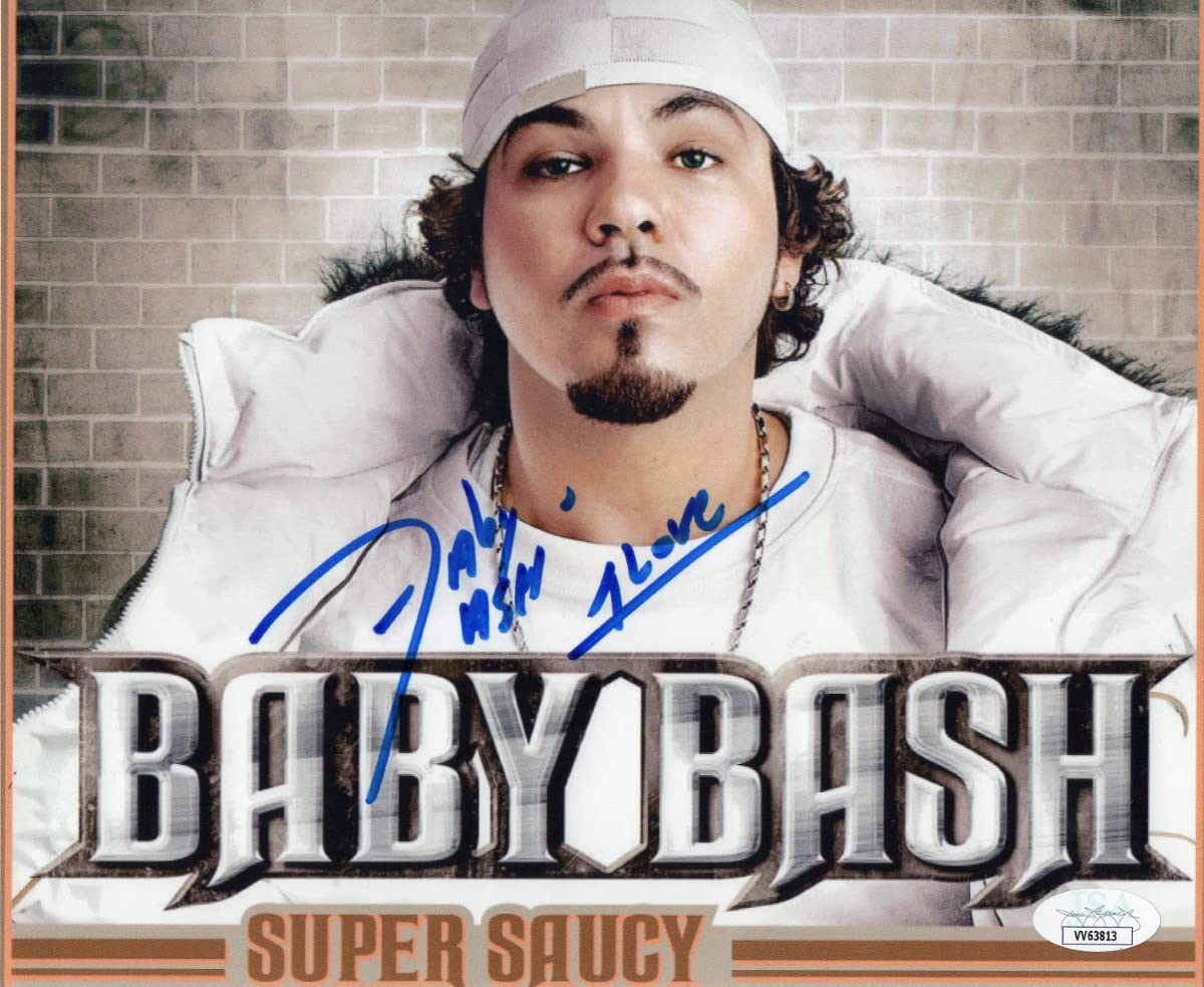 Authentic Baby Bash Signed Autographed 8x10 Photo - Rapper & Singer - JSA Certified VV63813 - Perfect for Music Fans, Collectors & Home Decor