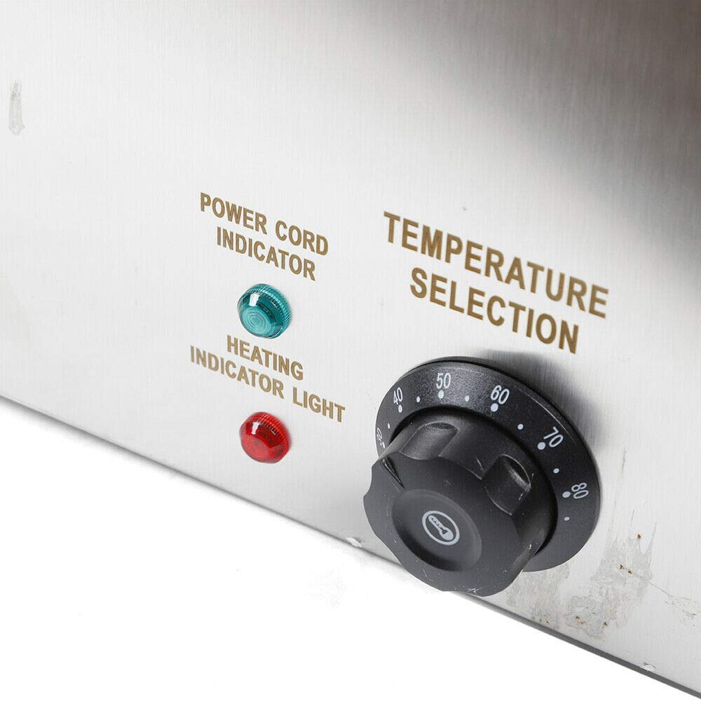 Electric Buffet Server Food Warmer - 2 Pan Stainless Steel Buffet Warmer with Lids, 850W 110V Table Steamer for Catering, Restaurants, Parties & Events - Perfect for Buffets, Banquets, and Large Gatherings
