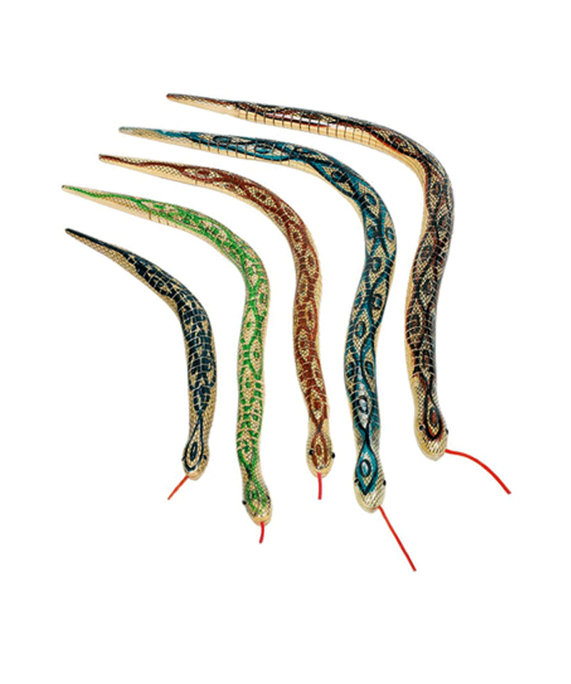 Wooden Jointed Snake Toy - Flexible Wooden Puzzle for Kids & Adults - Fun Educational STEM Gift for Birthday & Party Games - Great for Stress Relief & Creative Play