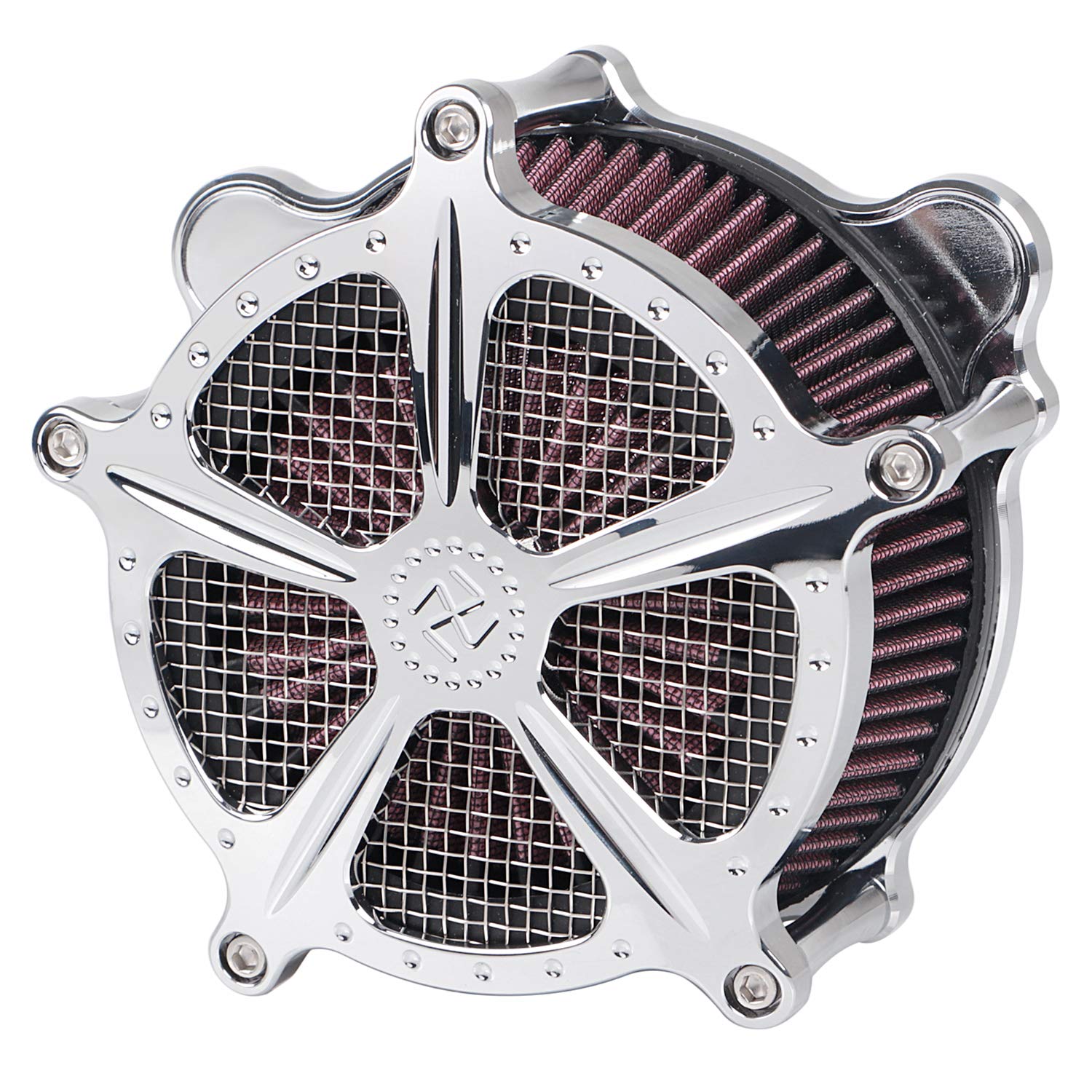 Harley Davidson Air Filter Cleaner Intake - Chrome Replacement for Dyna, Softail, Road King, Street Glide & Electra Glide | Improves Engine Performance & Airflow for Motorcycles