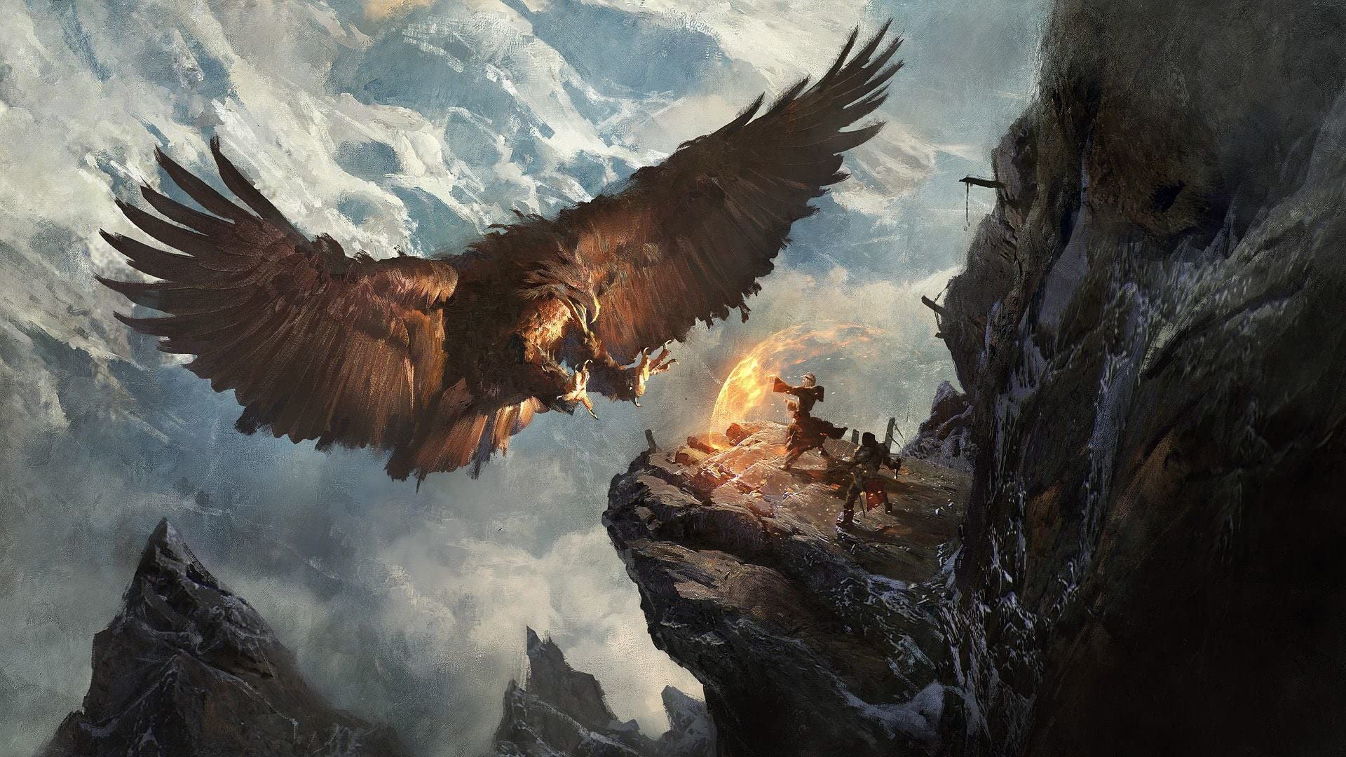 300-Piece Wooden Puzzle - Eagle Fantasy Warrior Art DIY Jigsaw Puzzle for Adults & Teens - Home Wall Decor & Gift Idea - Perfect for Relaxation, Family Bonding & Creative Play