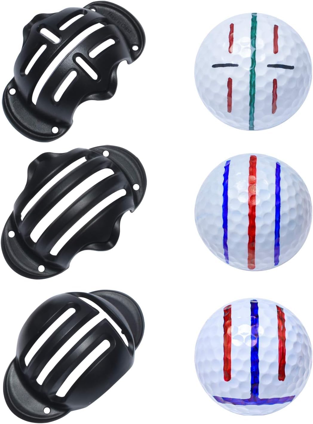 Precision 8-Pack Golf Ball Markers with Alignment Tool - Professional Golf Ball Line Drawing Markers for Improved Putting Accuracy | Perfect Golf Accessories for Practice & Tournament Play