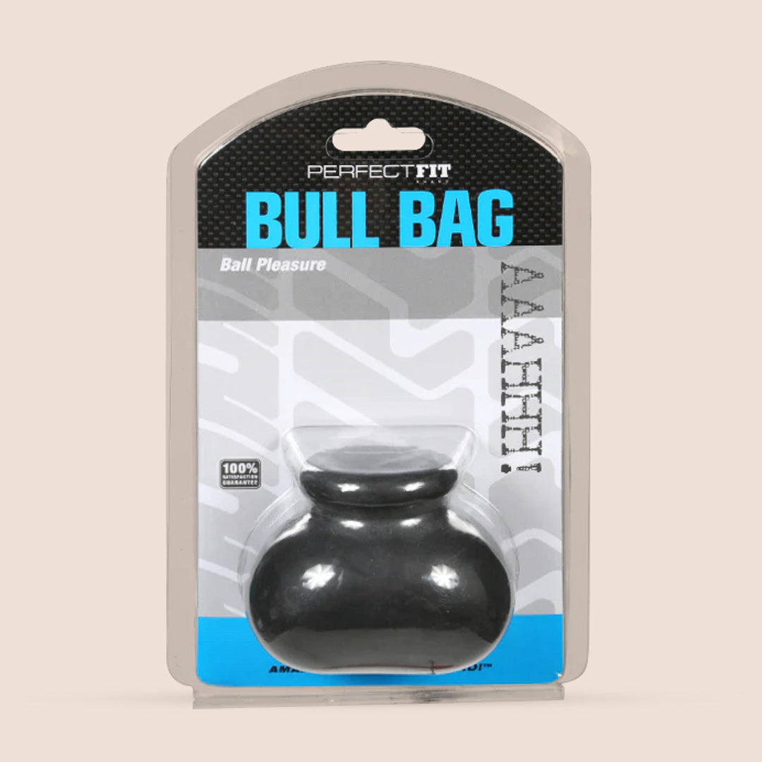 Perfect Fit Bull Bag® Ball Stretcher - Soft Stretchy Silicone/TPR Blend for Comfort & Support - Ideal for Strength Training, BDSM, and Sensual Play