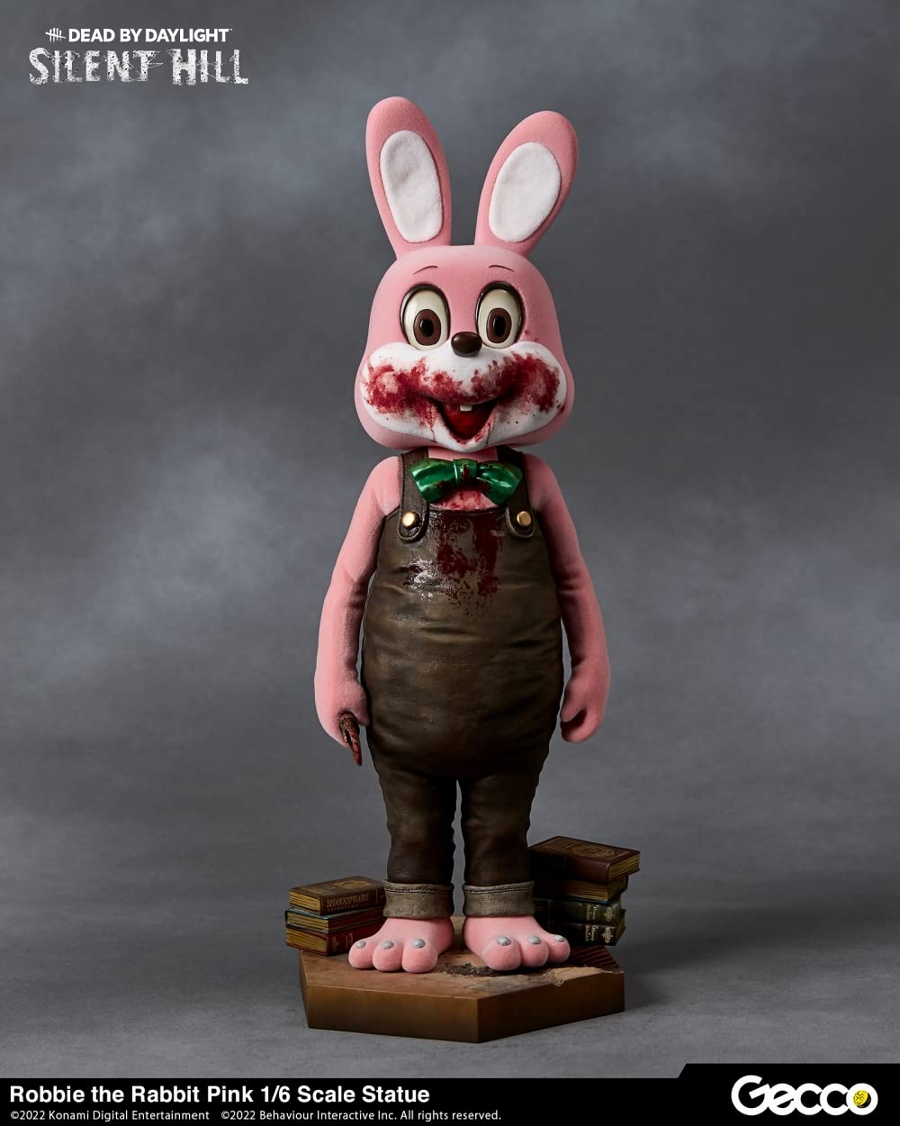 Gecco Silent Hill x Dead by Daylight Robbie Rabbit 1/6 Scale Collectible Statue - Pink Edition | Horror Game Merchandise for Display & Gaming Room Decor