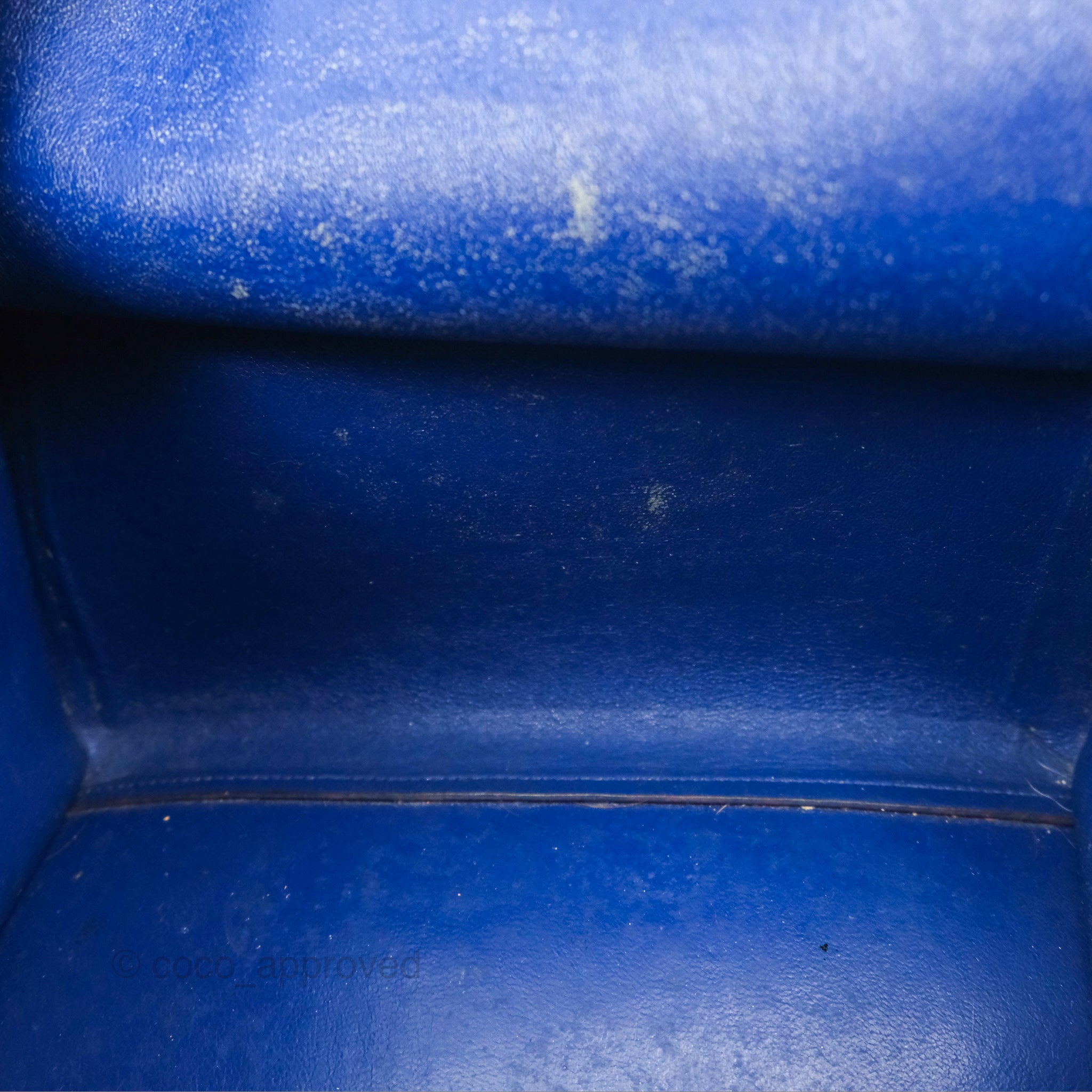 Celine Small Sleek Trapeze Handbag in Blue Calfskin Leather - Perfect for Work, Travel & Everyday Luxury