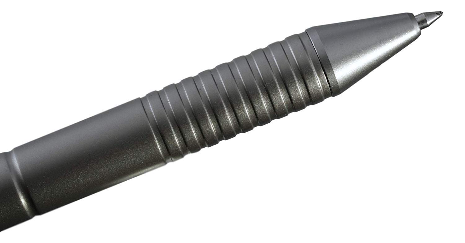 Valtcan Impel Titanium Bolt Pen - EDC Matte Space Grey Tactical Writing Tool for Outdoor, Office & Everyday Carry (EDC)