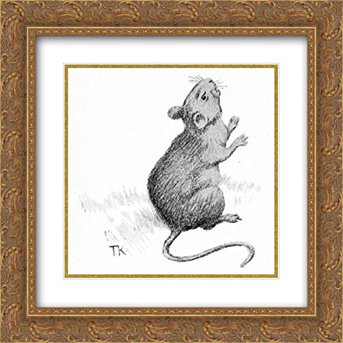Theodor Severin Kittelsen Museum Art Print - 20x20 Gold Ornate Frame with Double Matting - Premium Wall Decor for Living Room, Office & Gallery Display