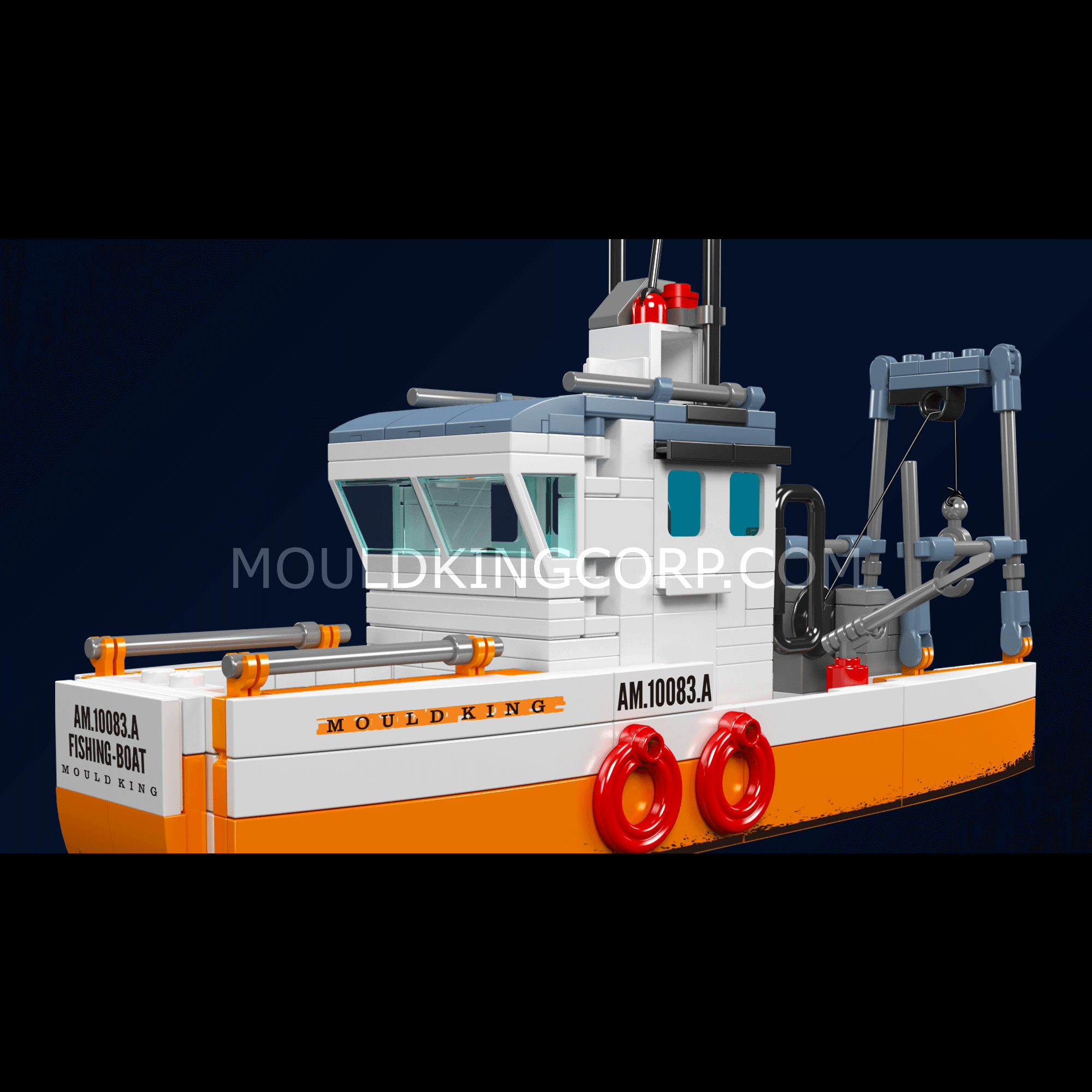 Mould King 10083 Fishing Boat Building Set - 420 Piece Model Ship Kit for Adults & Kids | Creative STEM Toy for Collectors, Birthday Gifts & Home Decoration | Perfect for Ocean-Themed Play & Display