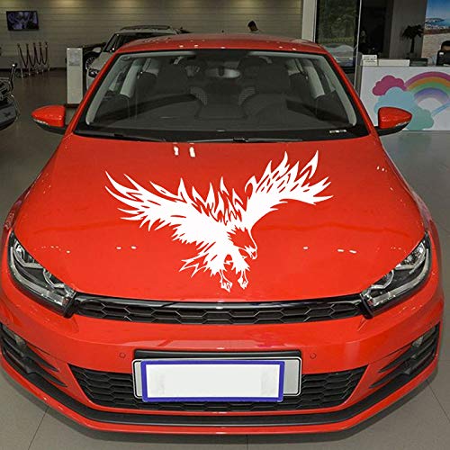 Eagle Car Decal Vinyl Stickers - Universal White Car Graphics for Hood, Body, Side & Rear Window - Enhance Your Vehicle's Style for Outdoor Adventures