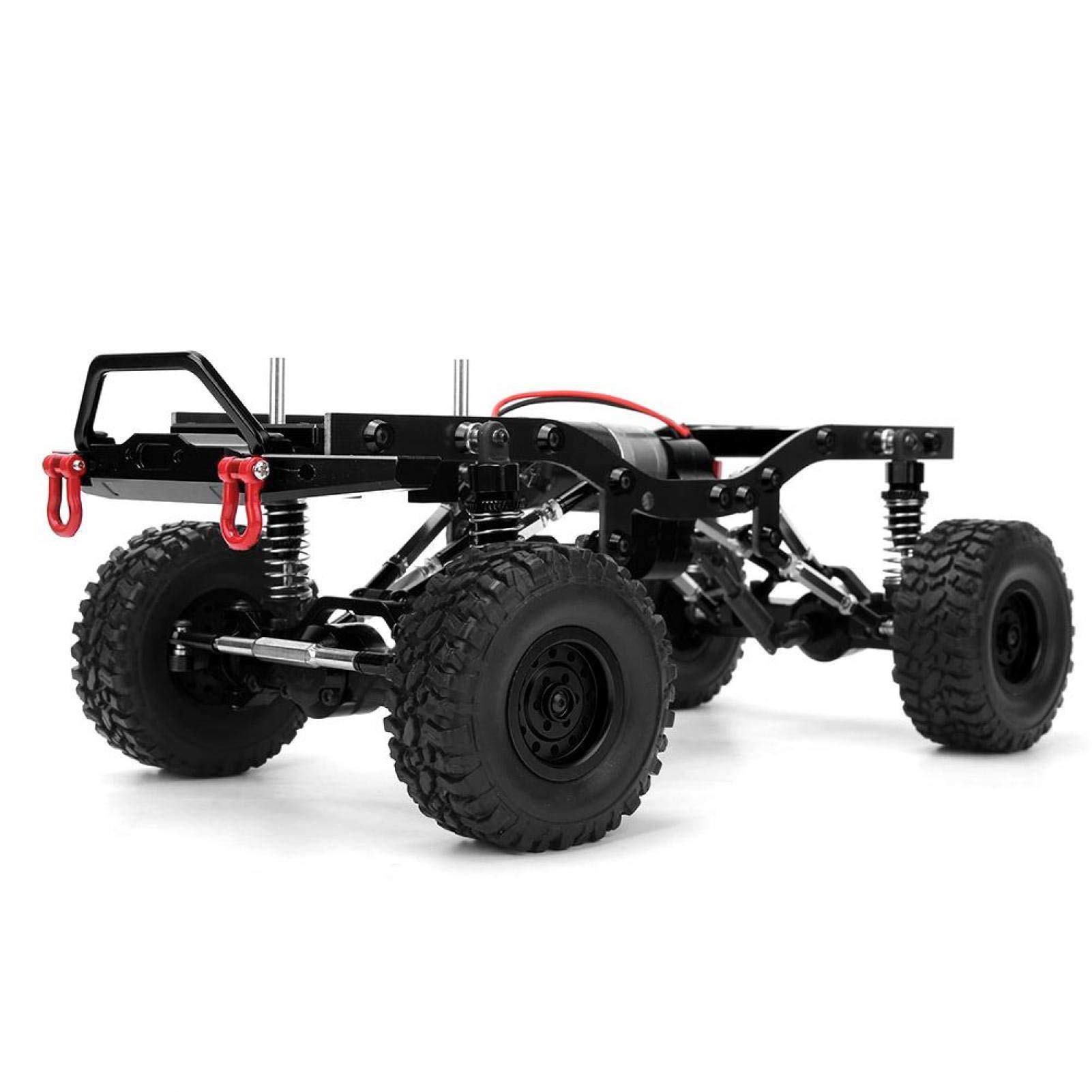 CHICIRIS 1/16 Scale Metal RC Car Frame Kit - WPL-C14R Black Chassis for WPL C14R Truck | Durable Aluminum Alloy Body Frame | Perfect for Off-Road Racing & DIY RC Car Upgrades
