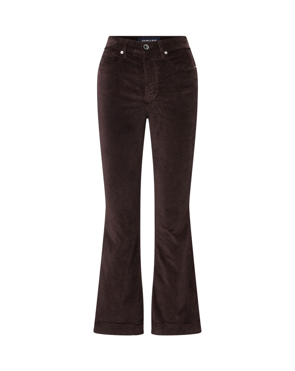 Carson Velvet Kick Flare Pants for Women - High Waisted Wide Leg Trousers with Stretchy Comfort | Perfect for Office, Date Night & Casual Outfits