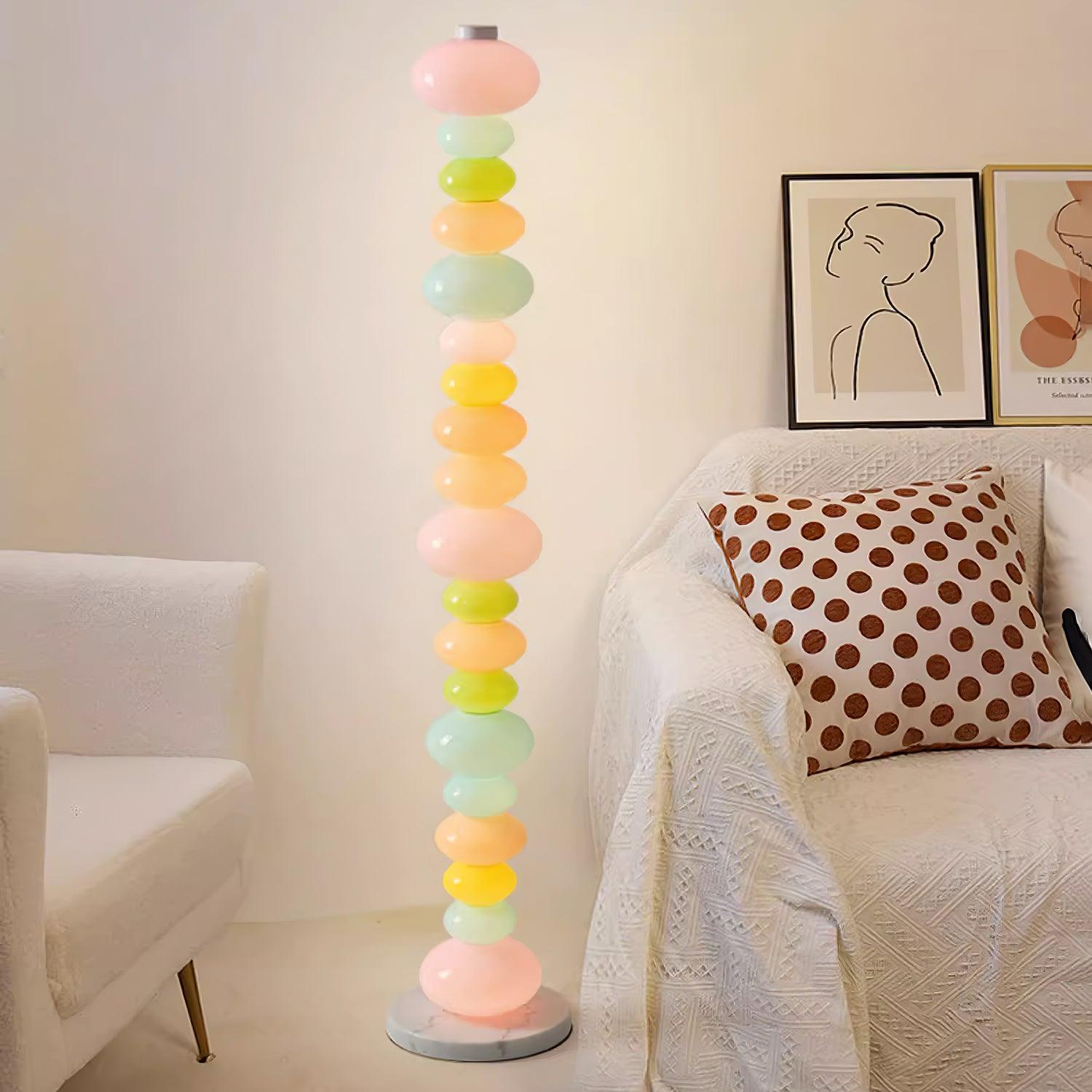 Modern LED Candy Floor Lamp - Adjustable Brightness for Living Room, Bedroom & Office - Stylish Home Decor Lighting for Relaxation & Ambiance