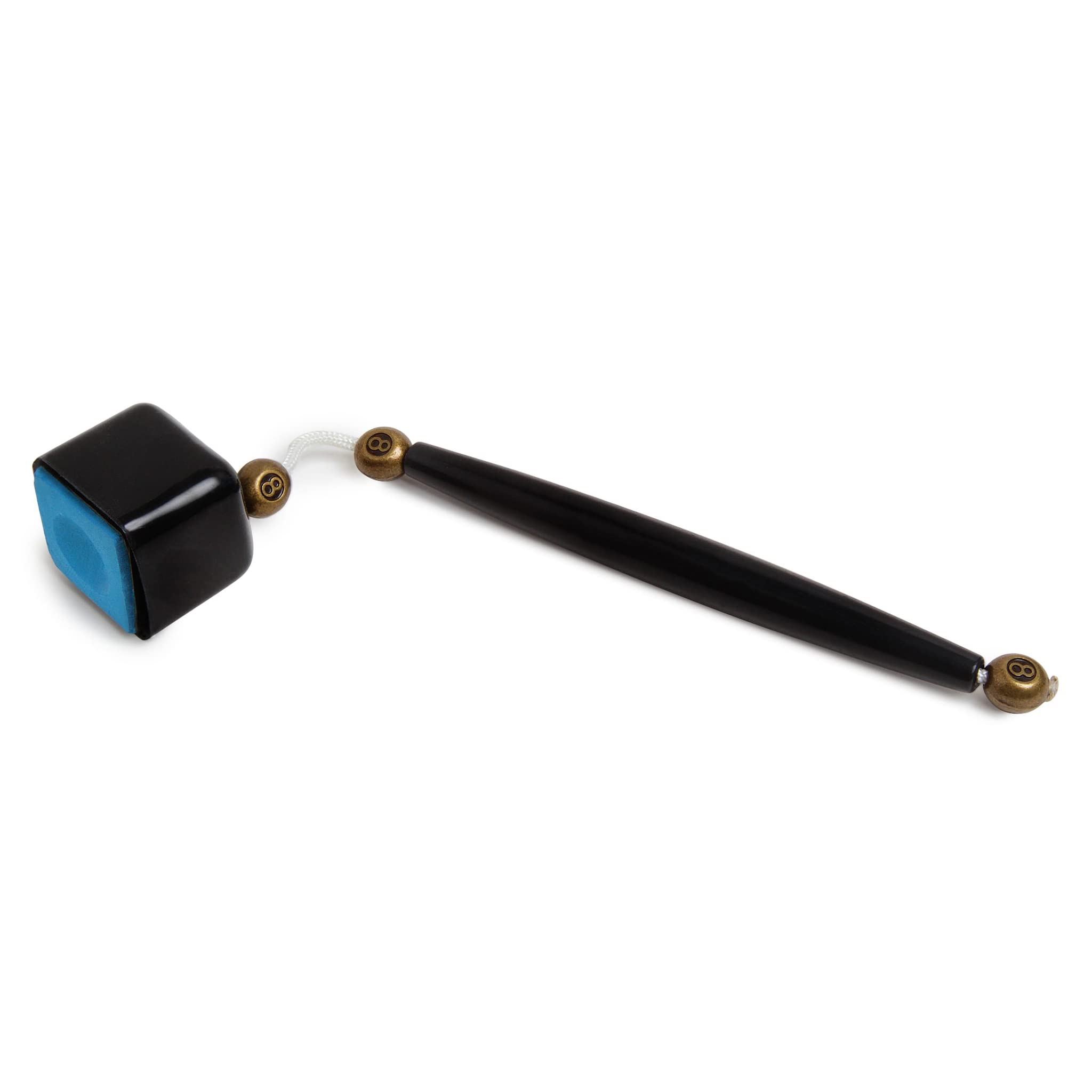 OKKO Black Pocket Chalker - Premium Billiard Pool Cue Chalk Holder with Secure Grip - Perfect for Pool Players & Bar Games Accessories