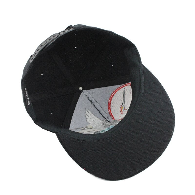 Trendy Bird Embroidery Snapback Cap - Hip Hop Streetwear Hat for Men & Women | Perfect for Casual Outfits, Music Festivals and Urban Fashion
