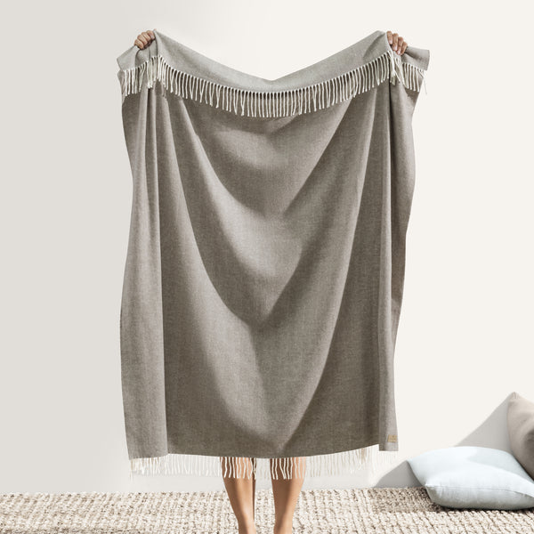 Luxury Mink Italian Herringbone Throw Blanket - Soft & Warm Winter Bedding for Couch, Sofa, Bed - Perfect for Home Decor, Gifts & Cozy Nights