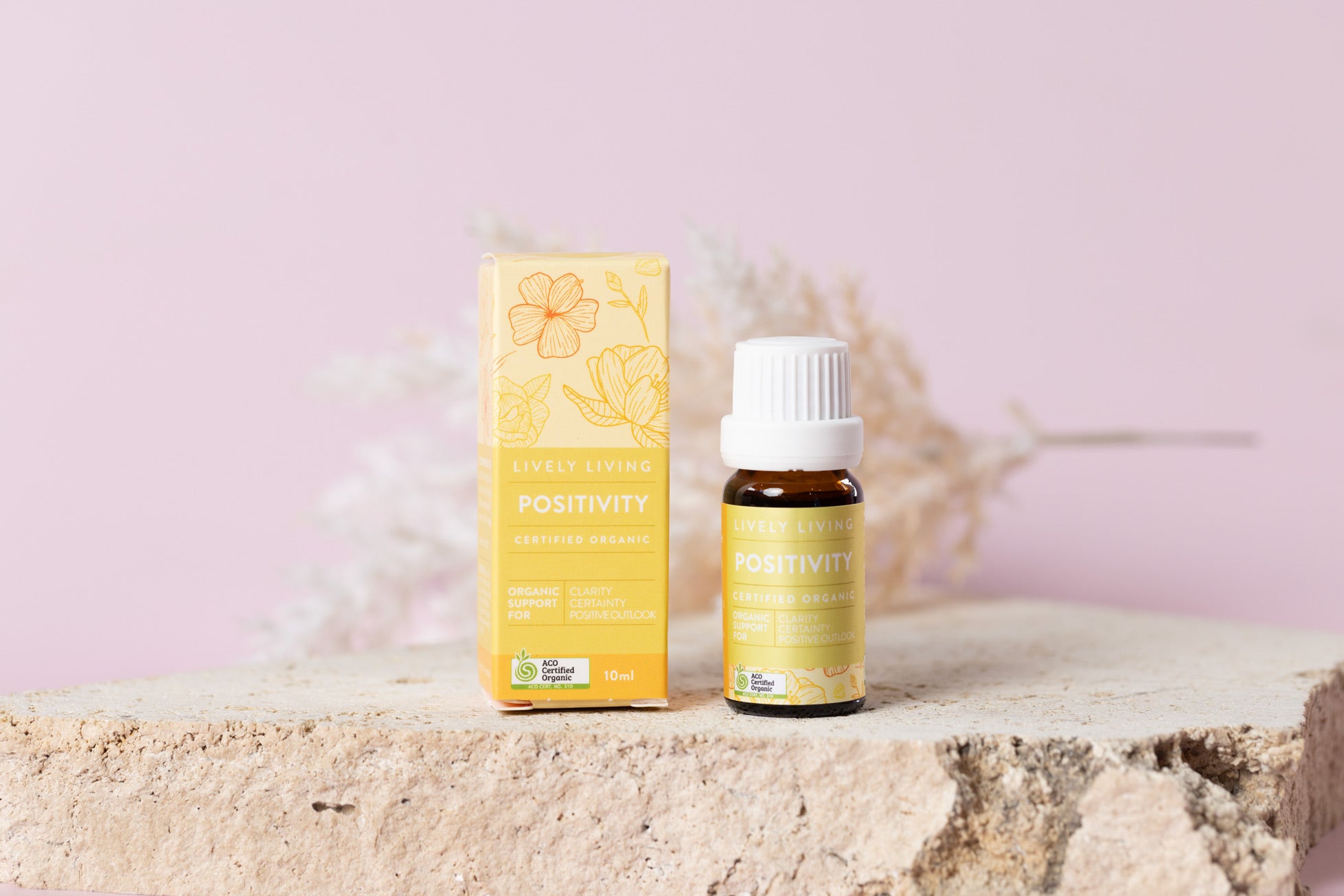 Organic Positivity Essential Oil 10ml - 100% Pure Aromatherapy Oil for Diffuser, Massage & Relaxation - Boost Mood & Reduce Stress