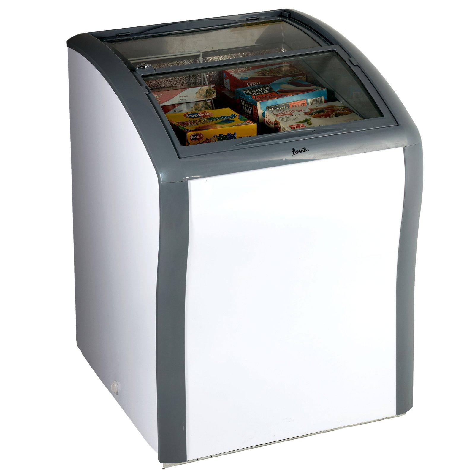 Avanti CFC436Q0WG 4.2 Cu. Ft. Commercial Refrigerator Freezer - Energy Efficient Stainless Steel Restaurant Fridge for Kitchen, Grocery Store & Catering Business