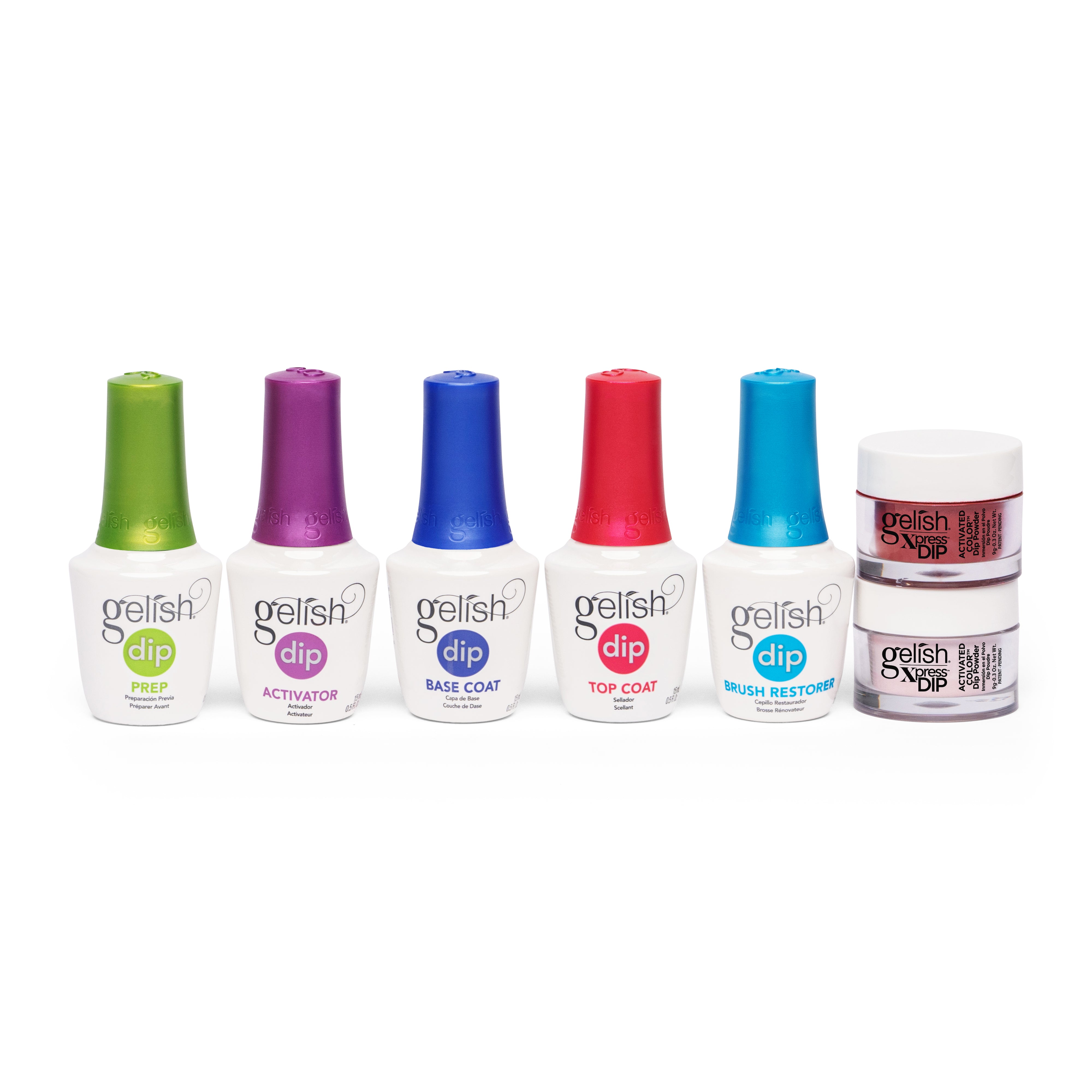 Gelish Dip Powder Starter Kit for Nails - Professional Manicure & Pedicure Set with Base, Top Coat & Colors - Perfect for At-Home Nail Salon & DIY Nail Art