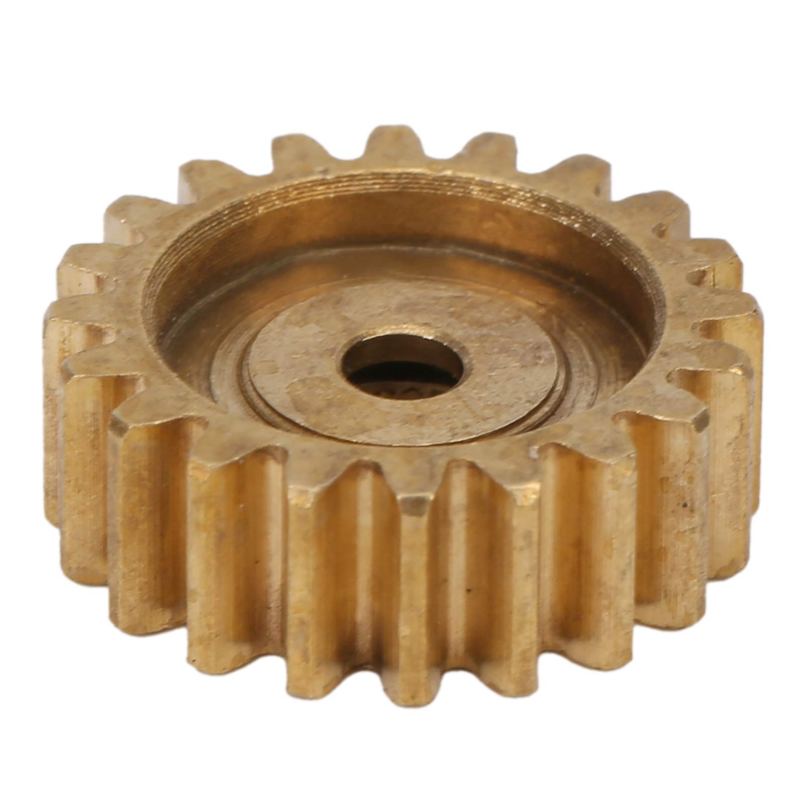 20 Tooth Brass Gear MOD 0.8 | 25 Tooth Spline Replacement Gear | 16mm Pitch Diameter & 17.6mm Outer Diameter | Compatible with 100 Tooth Hub Gear | Perfect for Robotics, RC Cars, and Mechanical Repair Projects