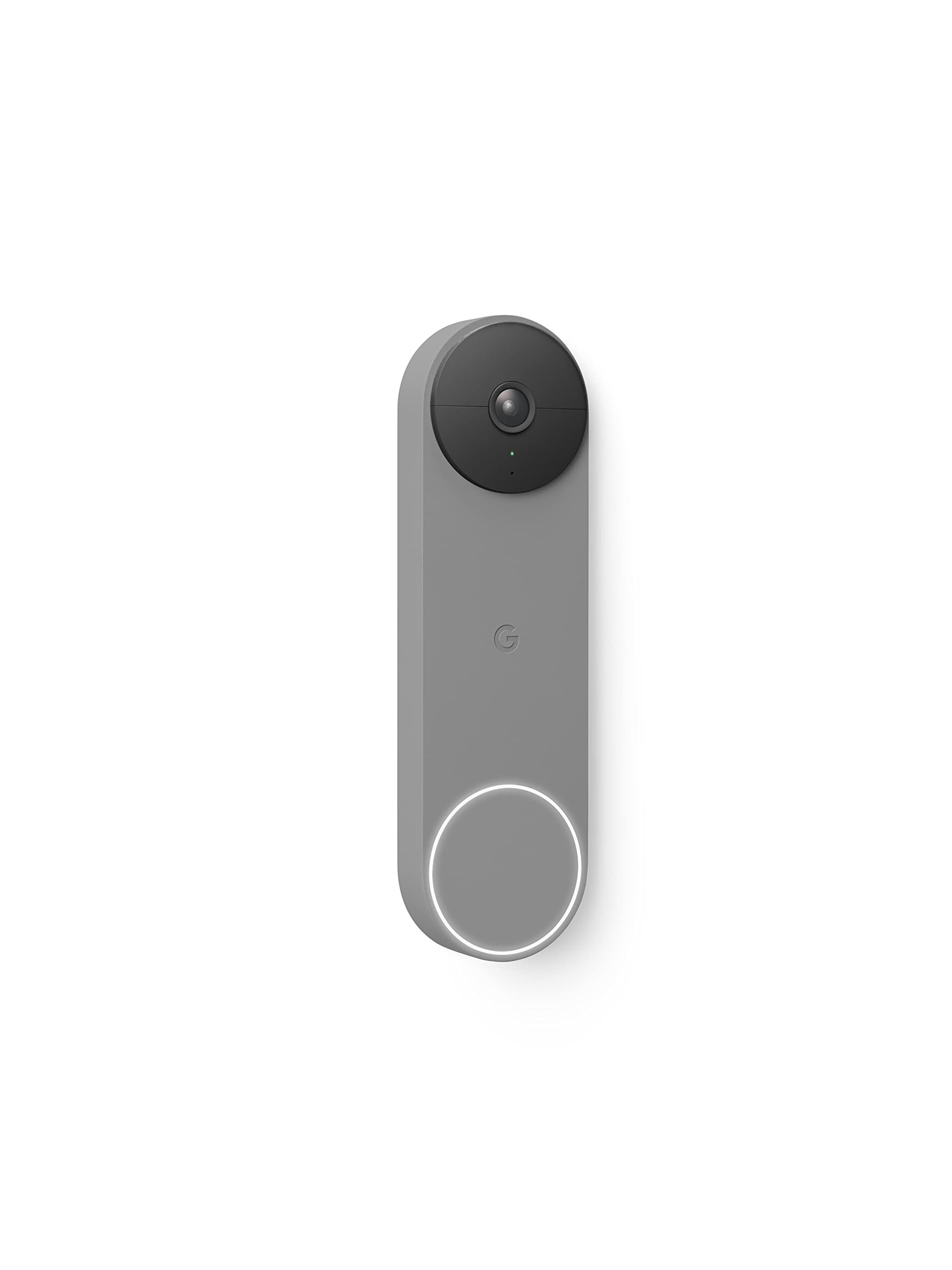 Google Nest Doorbell (Battery) - Wireless Smart Video Doorbell Camera with HD Resolution - Ash Color - 1 Pack - Perfect for Home Security & Package Monitoring