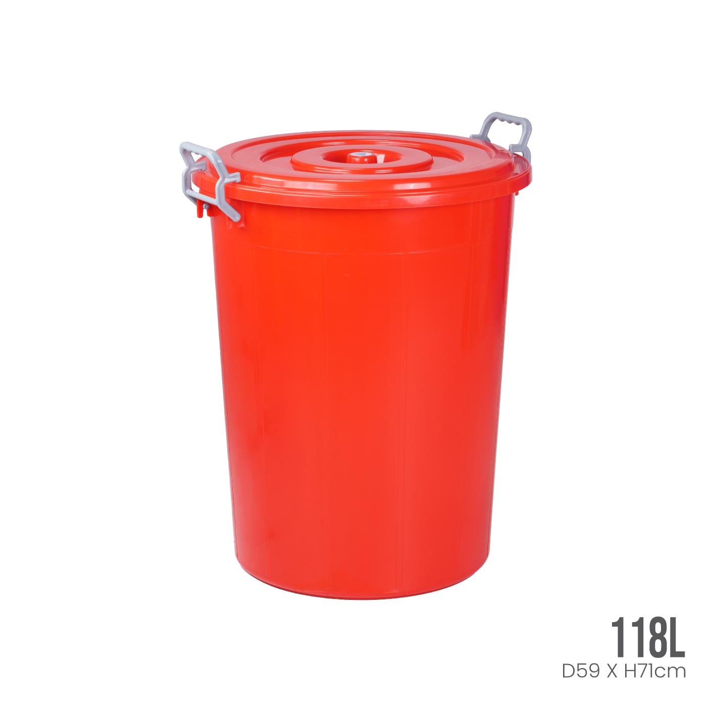 28 Gallon Trash Can with Lid - Heavy Duty Plastic Garbage Bin for Home, Office, or Outdoor Use - Ideal for Kitchen, Garage, and Commercial Spaces