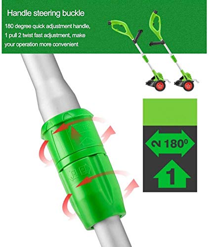 Cordless Grass Trimmer & Lawn Mower with 2 Batteries - Perfect for Small Yards