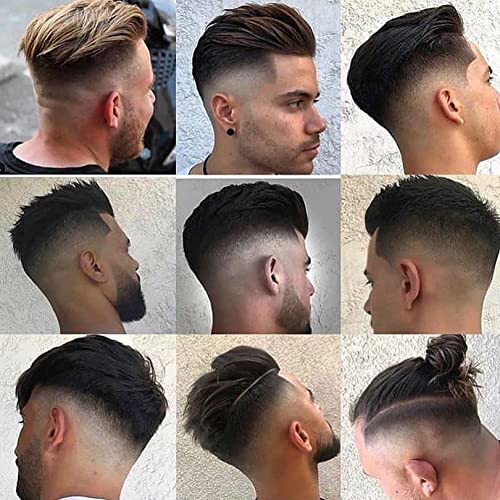 Yanahair Men's Toupee Replacement System - 100% European Real Human Hair, 0.04mm Soft Thin Skin PU V-loop Hairpiece (#1 Jet Black, 8x10