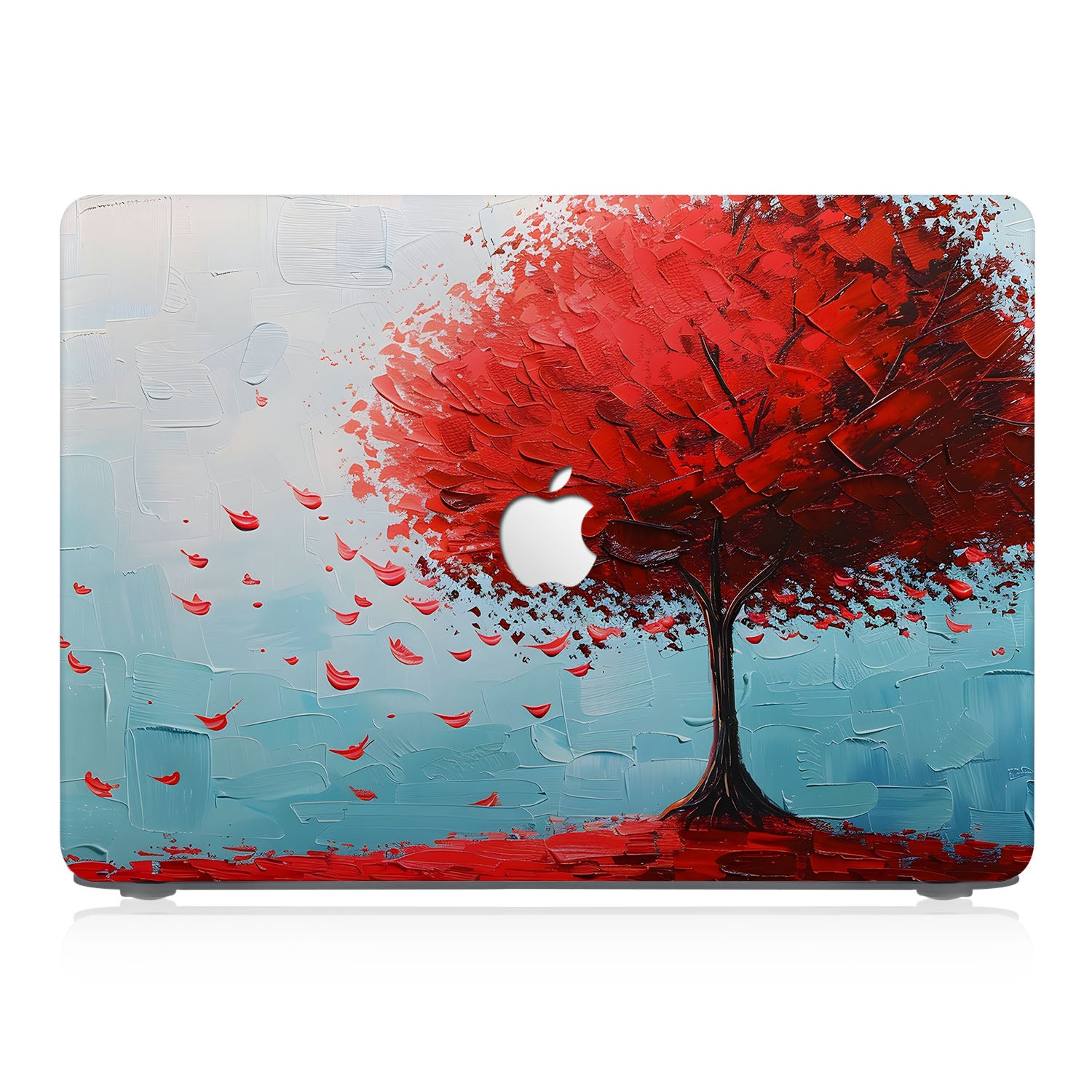 Premium MacBook Case with Elegant Tree Painting Design - Durable & Stylish Laptop Cover for MacBook Air/Pro - Perfect for Work, Travel & Everyday Use