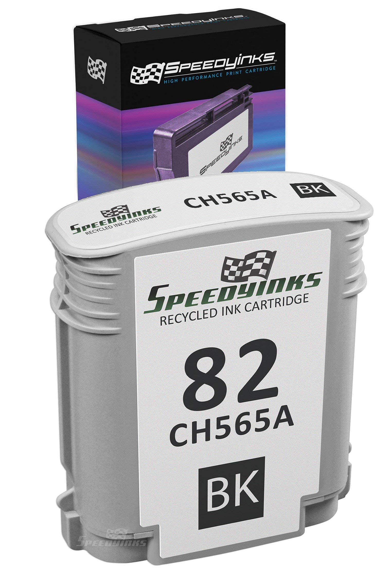 High-Quality Remanufactured HP 82 CH565A Black Ink Cartridge Replacement - Compatible with HP DesignJet 111 & 510 Printers | Perfect for Office Printing, Graphic Design & Large Format Projects