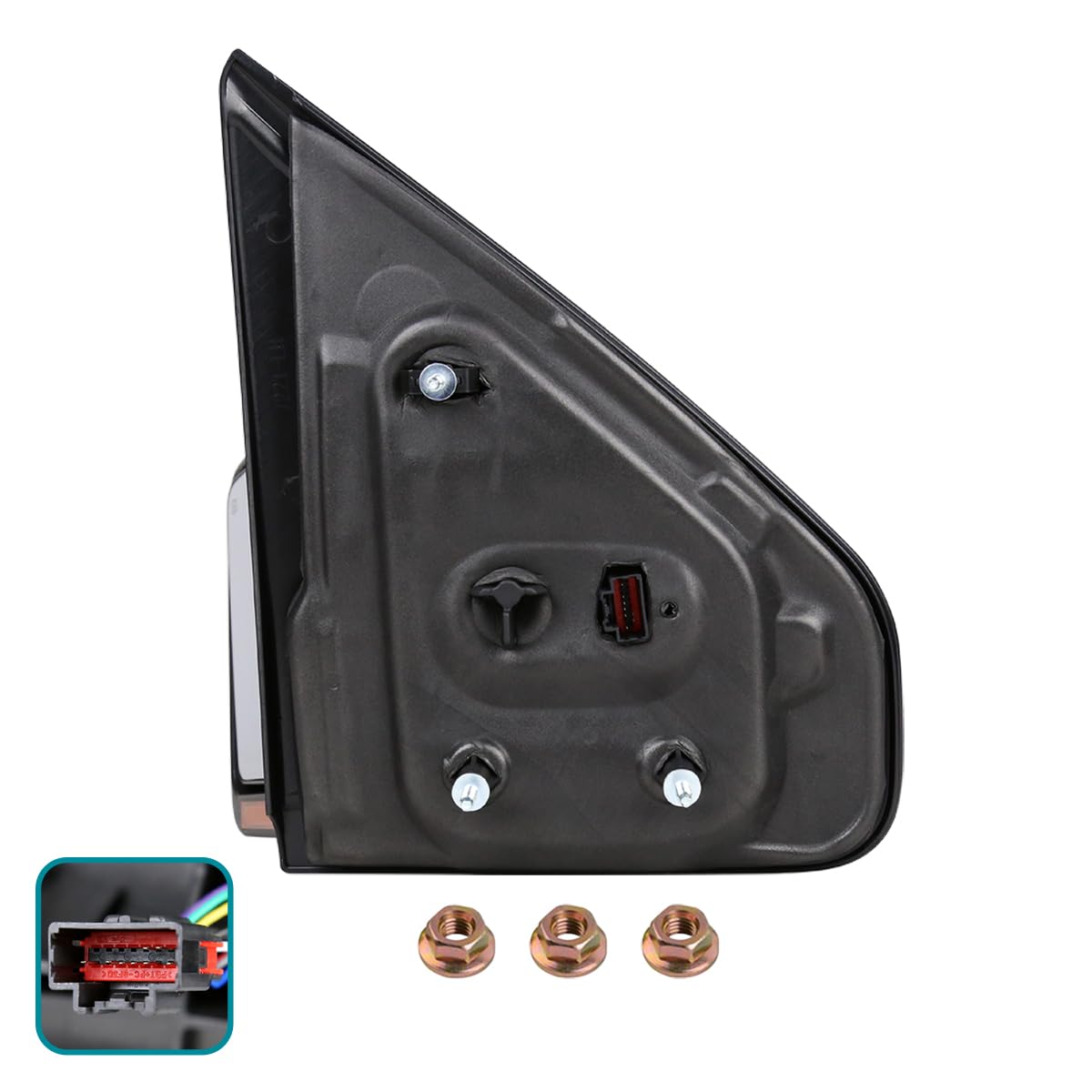 Spec-D Tuning Power Heated Side Mirror with LED Turn Signal & Puddle Lamp - Left Driver Side Replacement for 2007-2014 Ford F150 - Perfect for Night Driving & Enhanced Safety
