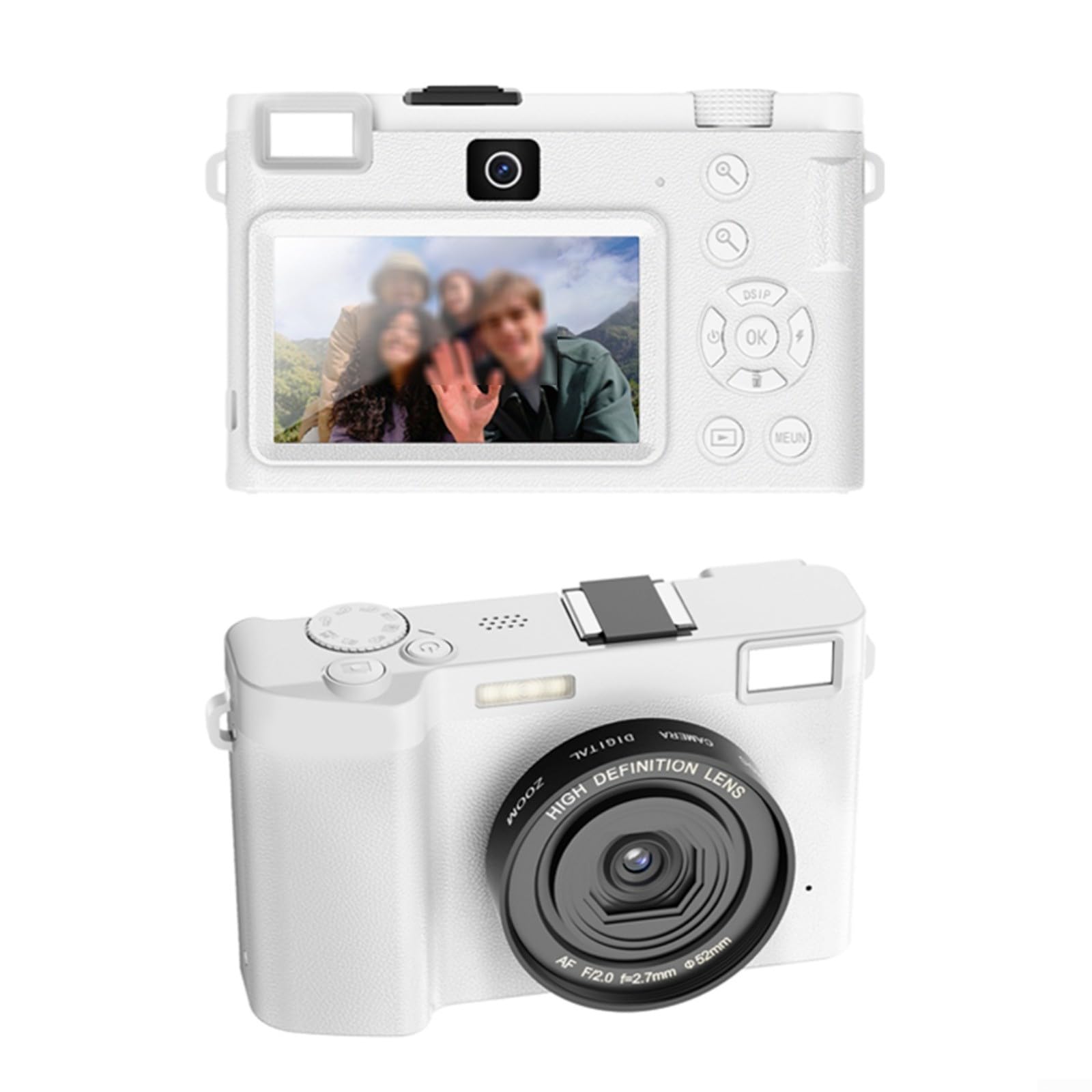 LVYXON 5K Digital Camera for Vlogging - WiFi Auto Focus, 6-Axis Anti-Shake, 3.0