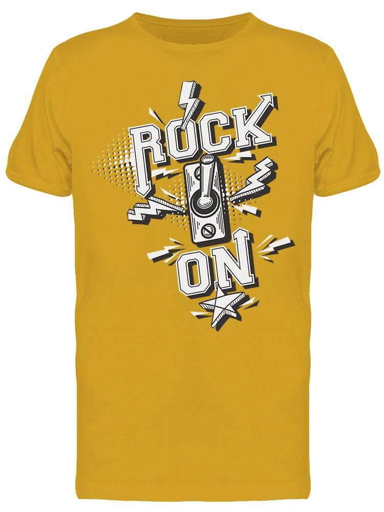 Rock On Graphic T-Shirt for Men - Cool Vintage Band Tee for Casual Wear, Concerts & Street Style
