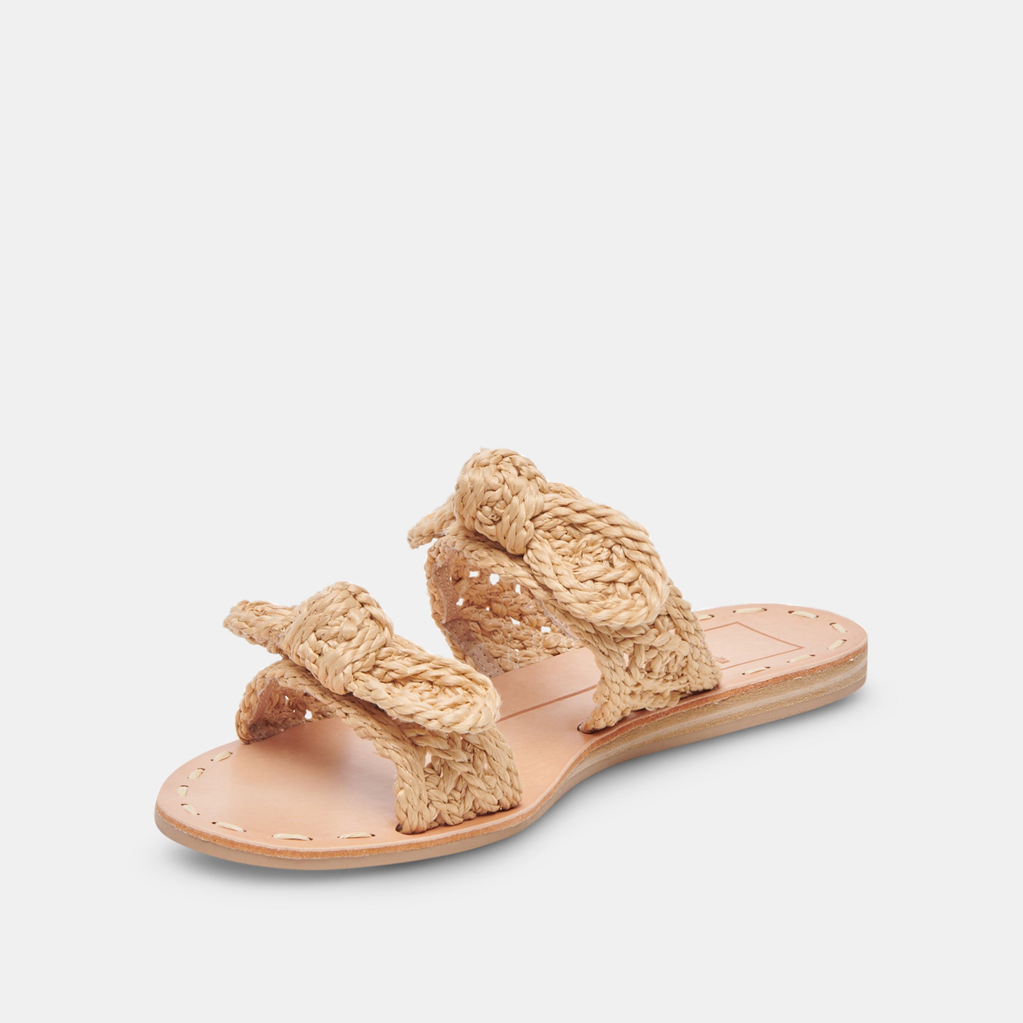 DINAH WIDE SANDALS LT NATURAL RAFFIA - Comfortable Women's Summer Sandals for Beach, Vacation & Casual Outings