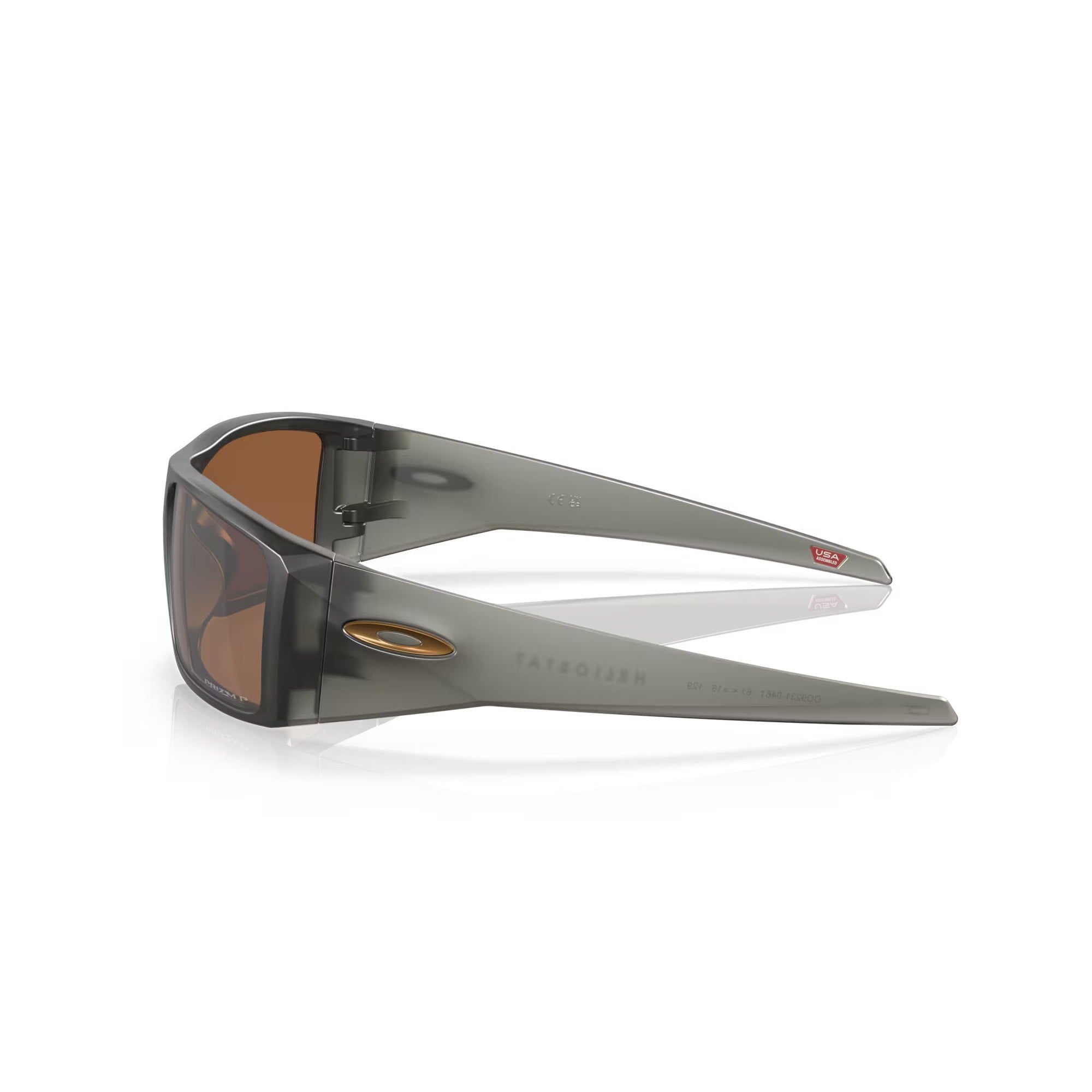 Oakley Heliostat Sunglasses - Matte Grey Smoke Lens - Polarized UV Protection - for Running, Cycling & Outdoor Sports
