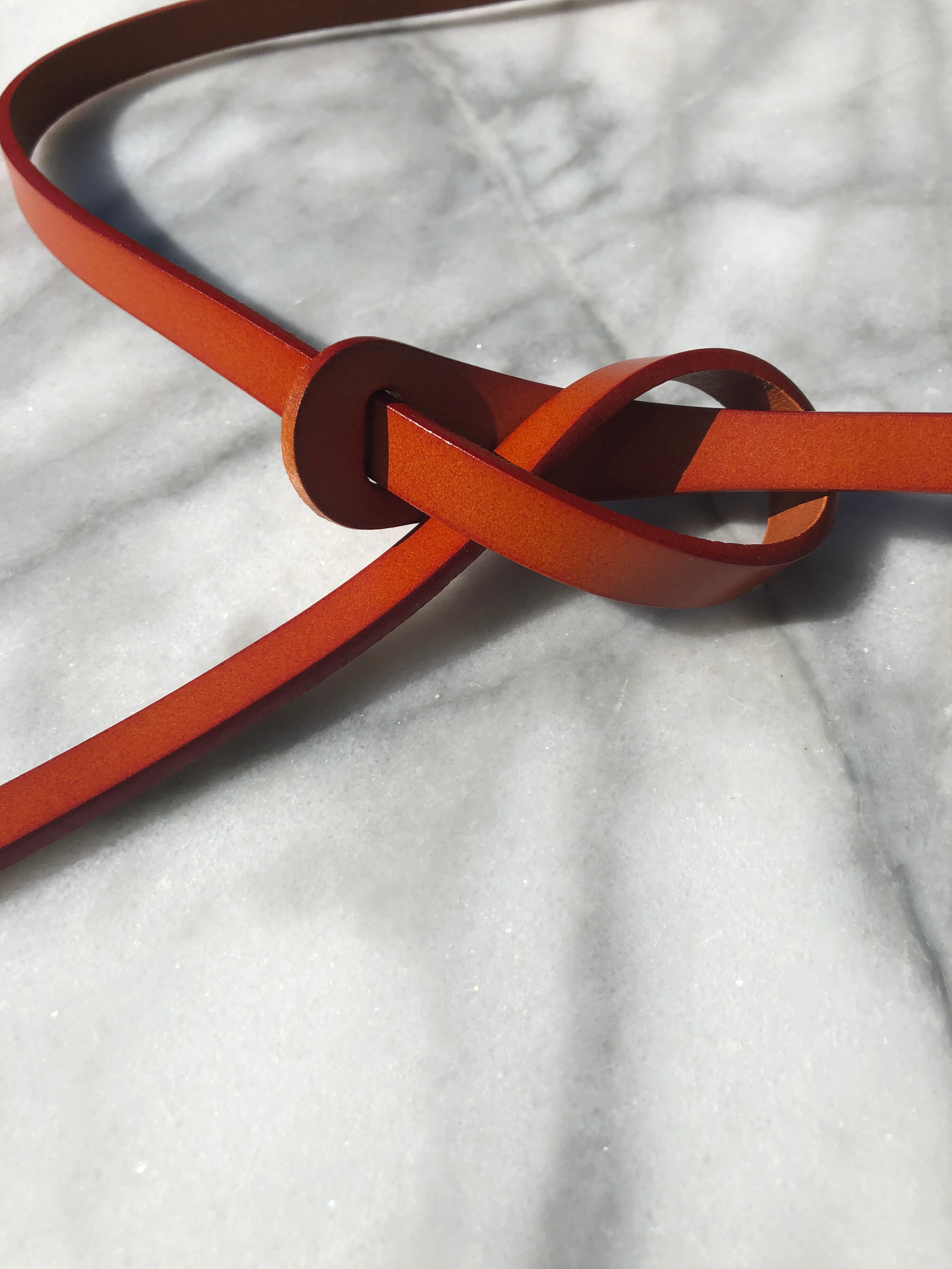 Thin Loop Belt in Tan - Stylish & Minimalist Waist Belt for Women & Men | Perfect for Casual, Office & Everyday Outfits