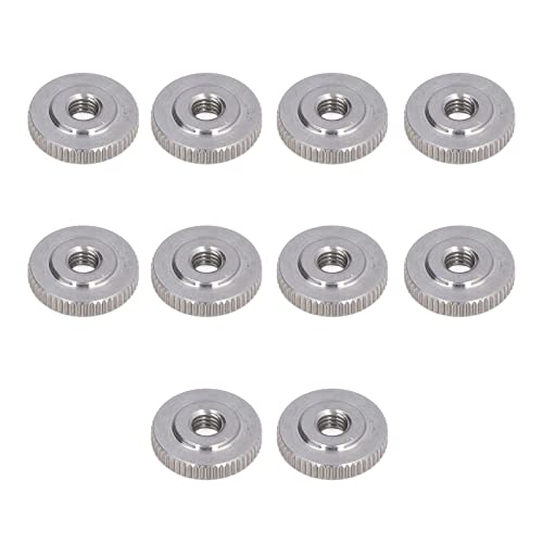 304 Stainless Steel Knurled Thumb Nut M6 - Thin Firm Thumb Screw for 3D Printer Beds, Machine Tools & Cabinet Assembly | Perfect for DIY Projects & Industrial Applications